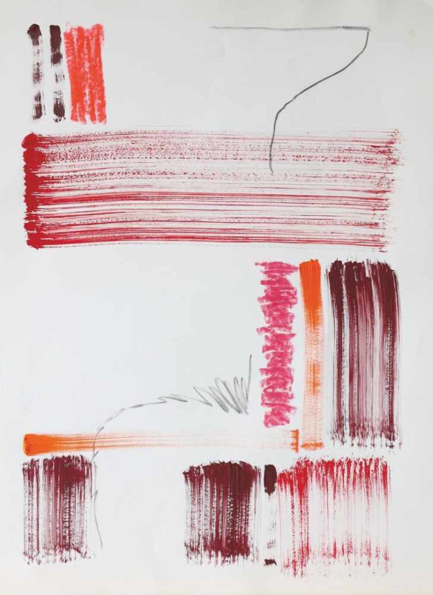 Thilo Heinzmann*, (*1969)1993Ohne Titel. 1993. Zeichnung, Mischtechnik auf Papier. 67,2 cm x 50,1