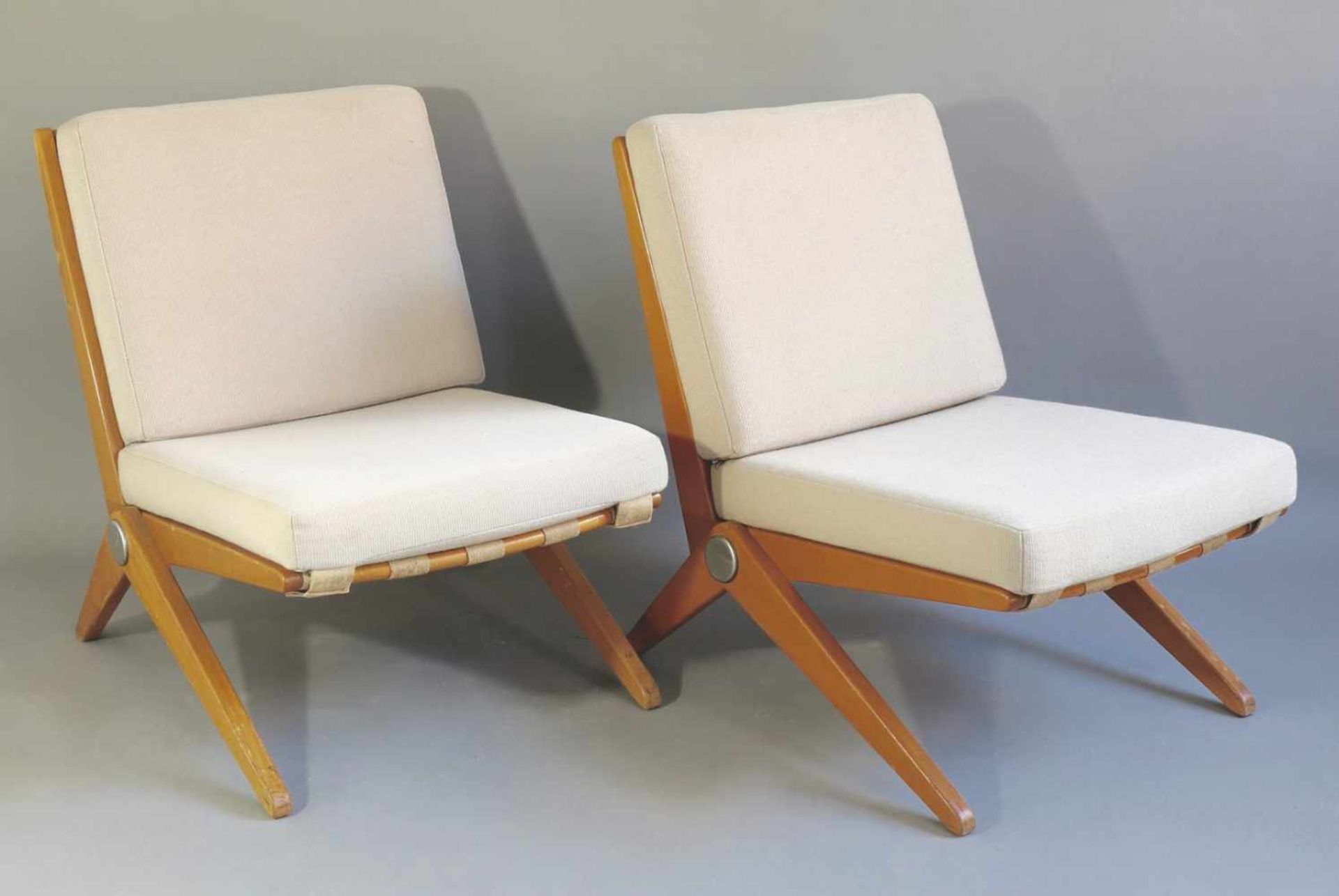 Pierre JeanneretKnoll InternationalDesign 19482 Sessel Modell Scissor Chair. Entwurf von 1948.