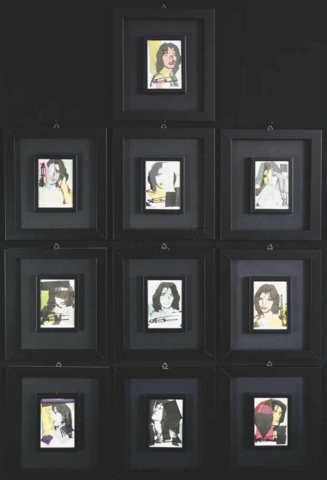 Andy Warhol, (1928 - 1987)197510 Portraits Mick Jagger. 1975. Farboffset /postcard. Jeweils 15,4 x