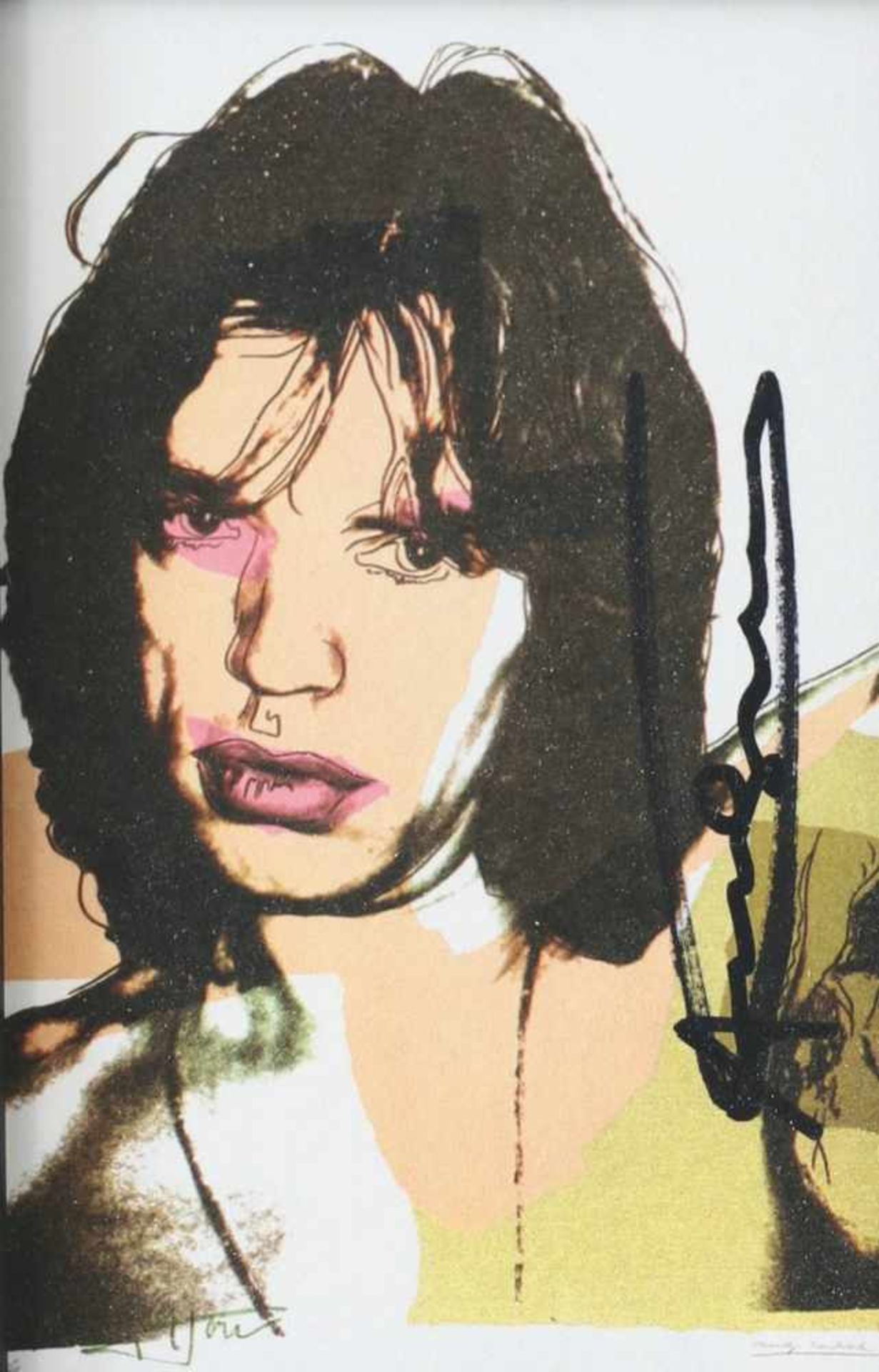 Andy Warhol, (1928 - 1987)197510 Portraits Mick Jagger. 1975. Farboffset /postcard. Jeweils 15,4 x - Bild 3 aus 3
