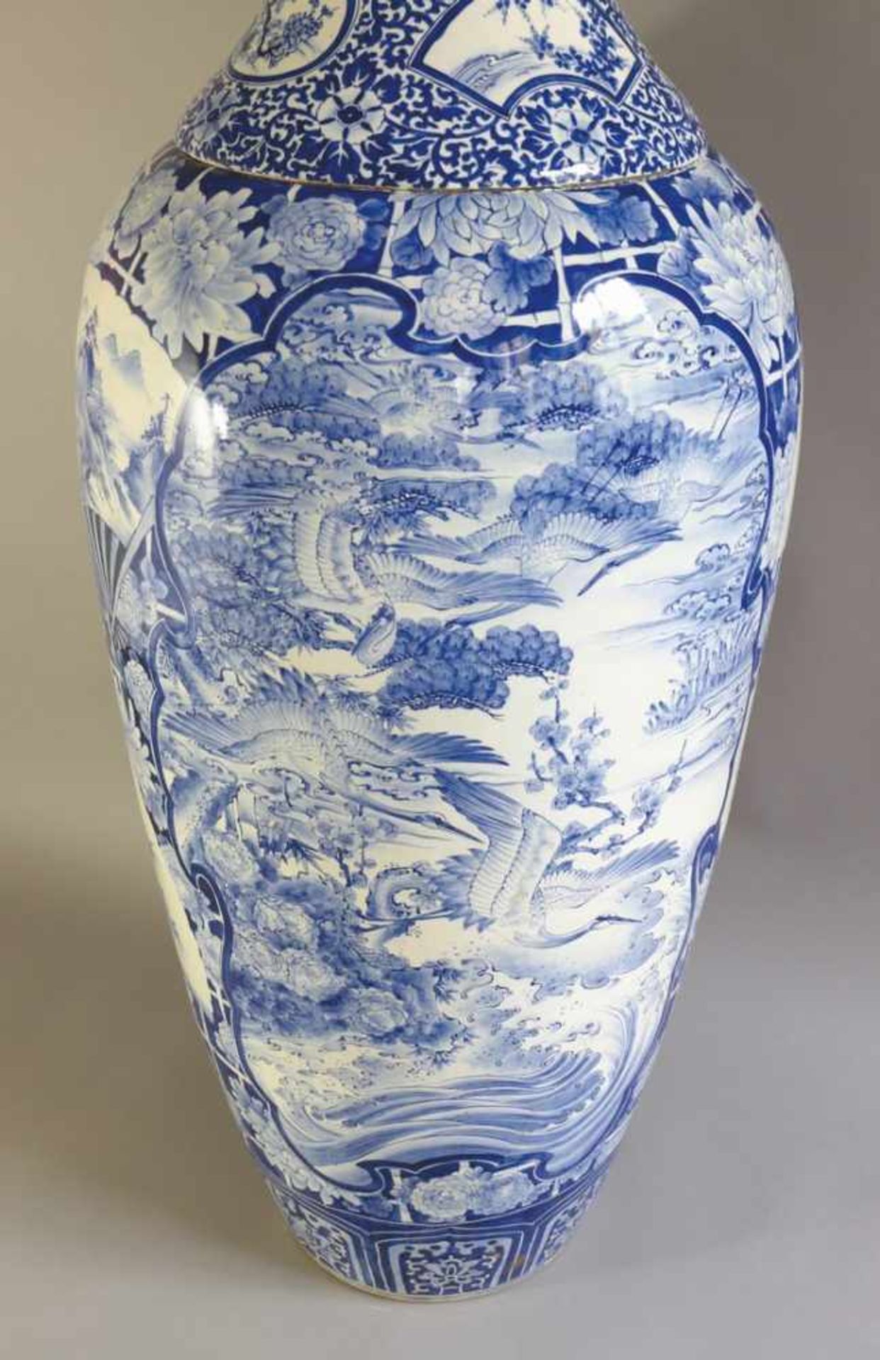 Große Meiji Bodenvase XXLJapanMeiji PeriodGroße Bodenvase XXL. Meiji Periode, Ende 19. - Bild 3 aus 5