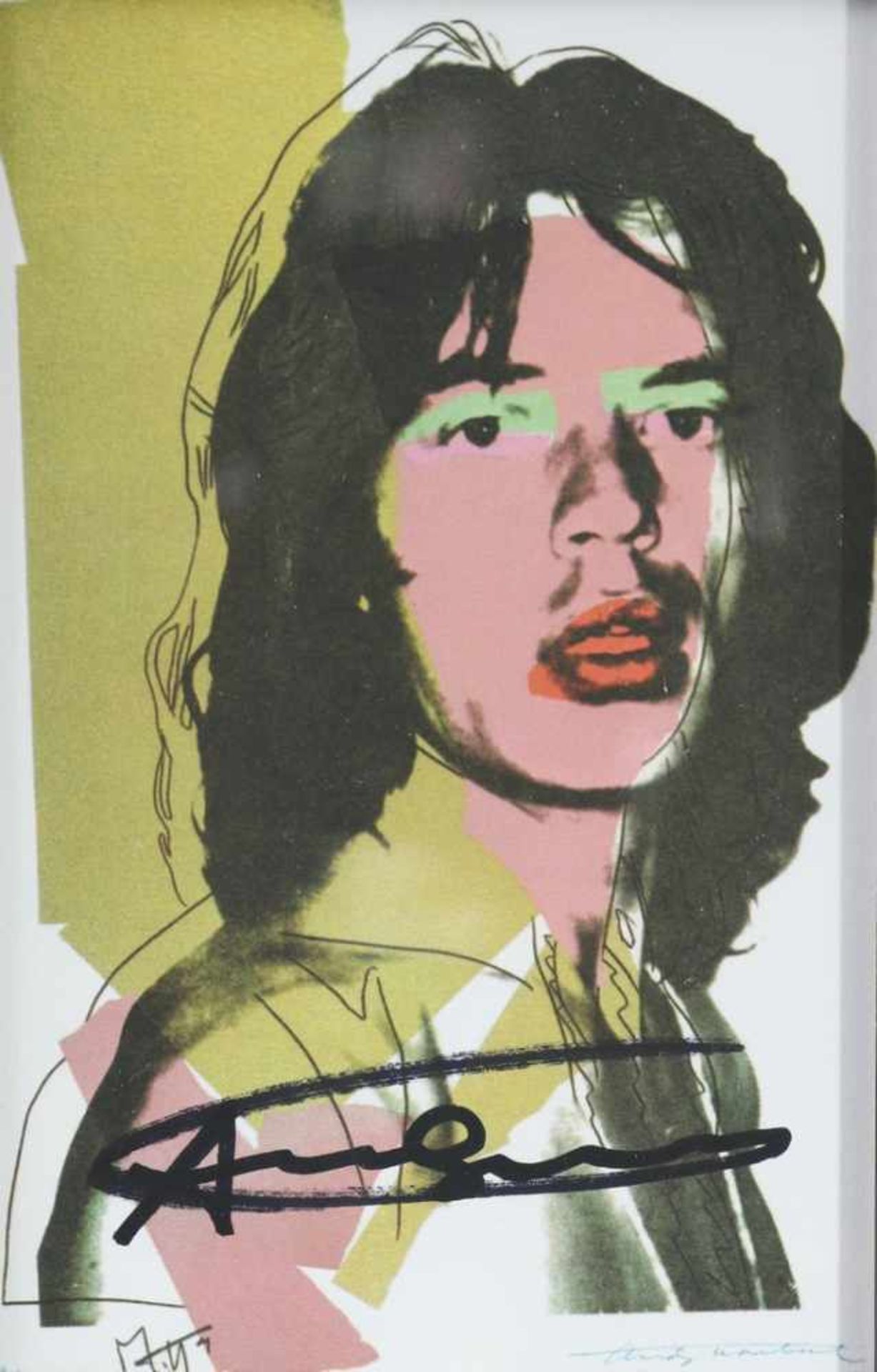 Andy Warhol, (1928 - 1987)197510 Portraits Mick Jagger. 1975. Farboffset /postcard. Jeweils 15,4 x - Bild 2 aus 3