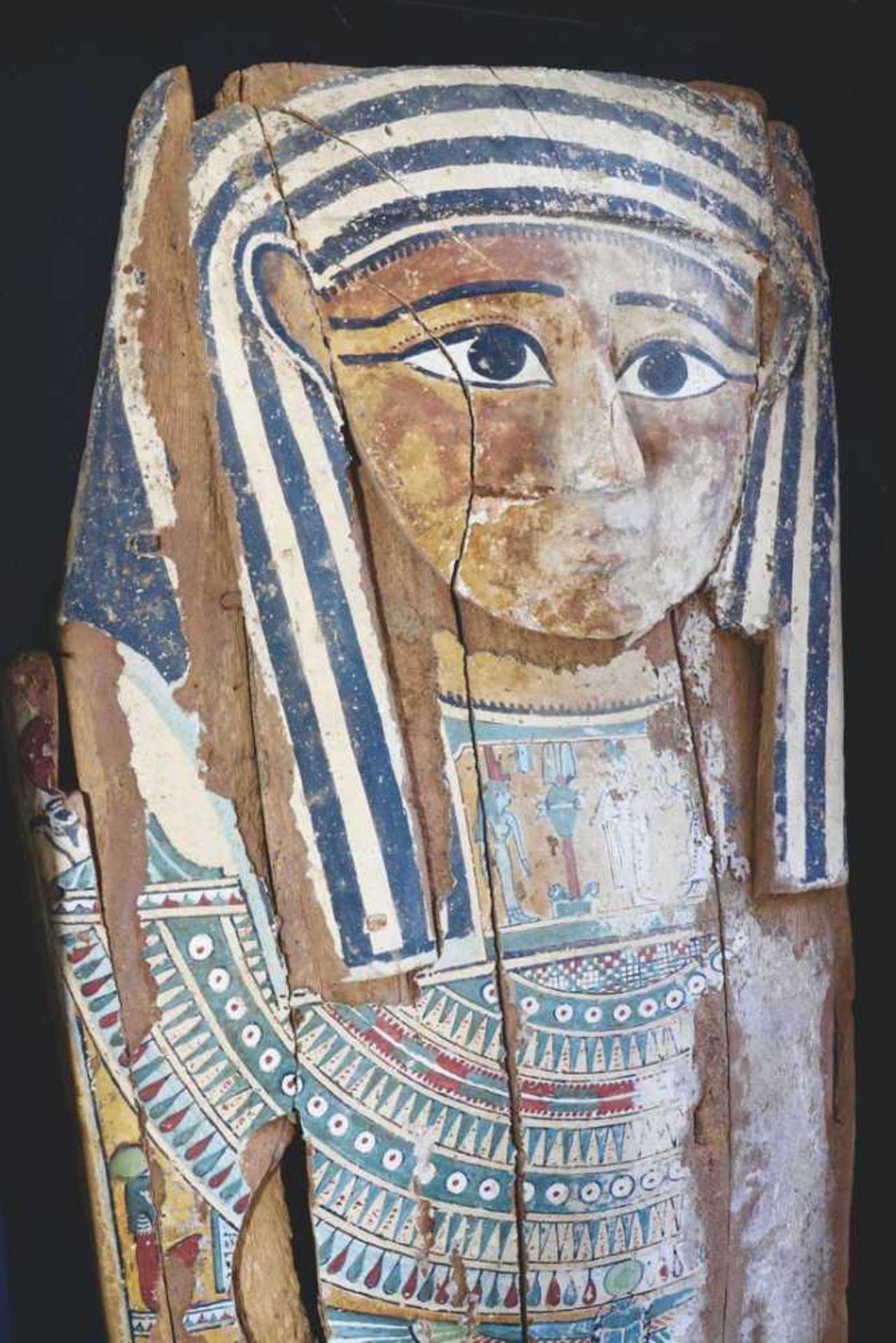 Ptolemäischer Sarkophag-DeckelÄgypten, um 200 v.Chr.about 200 bc.Ptolemäischer Sarkophag-Deckel (