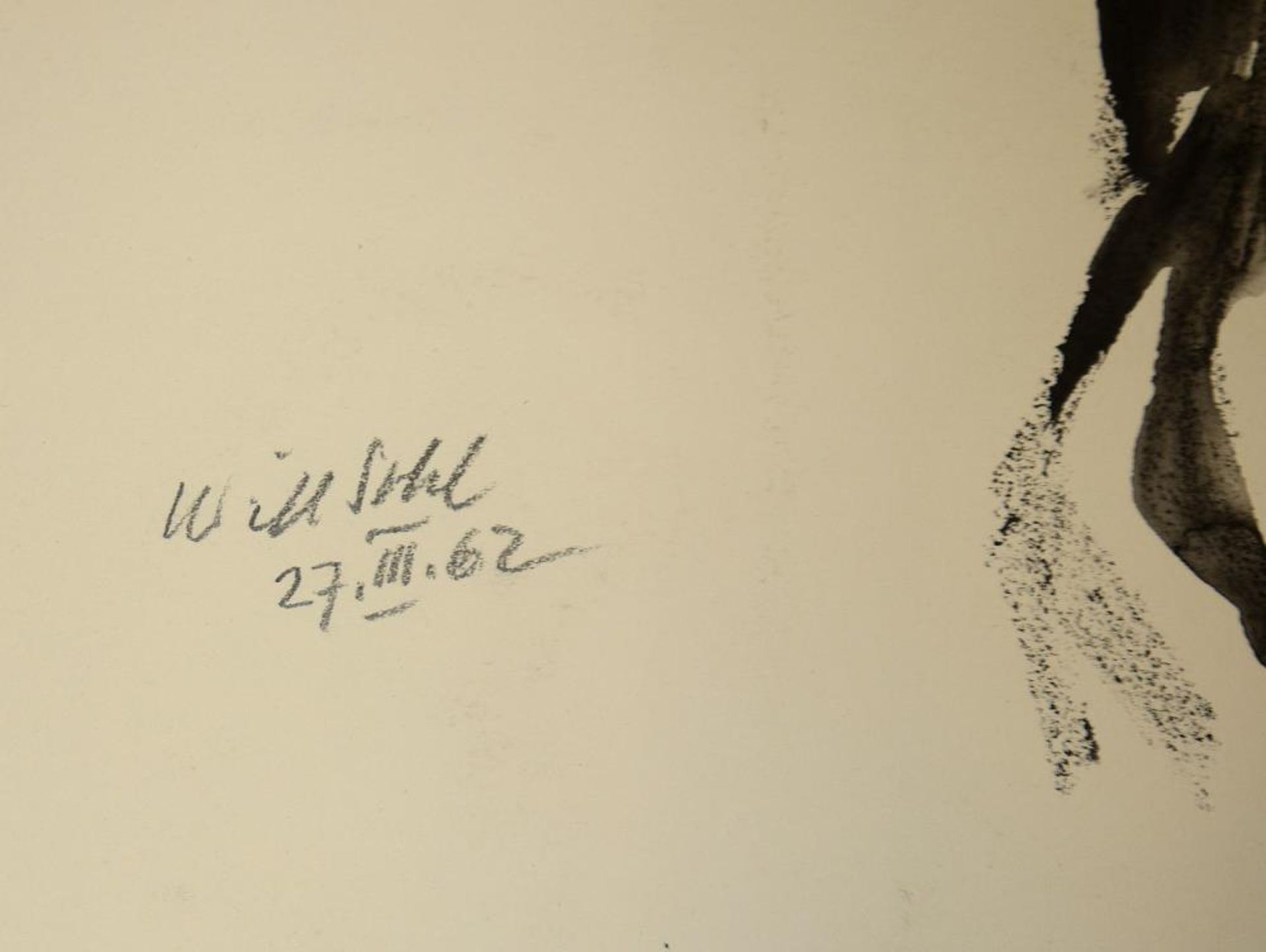 Will Sohl, 7 Zeichnungen, 1 Aquarell u. 5 Offset-Drucke, 1943-1962, o. Rahmen Will Sohl, 1906 in - Bild 2 aus 6