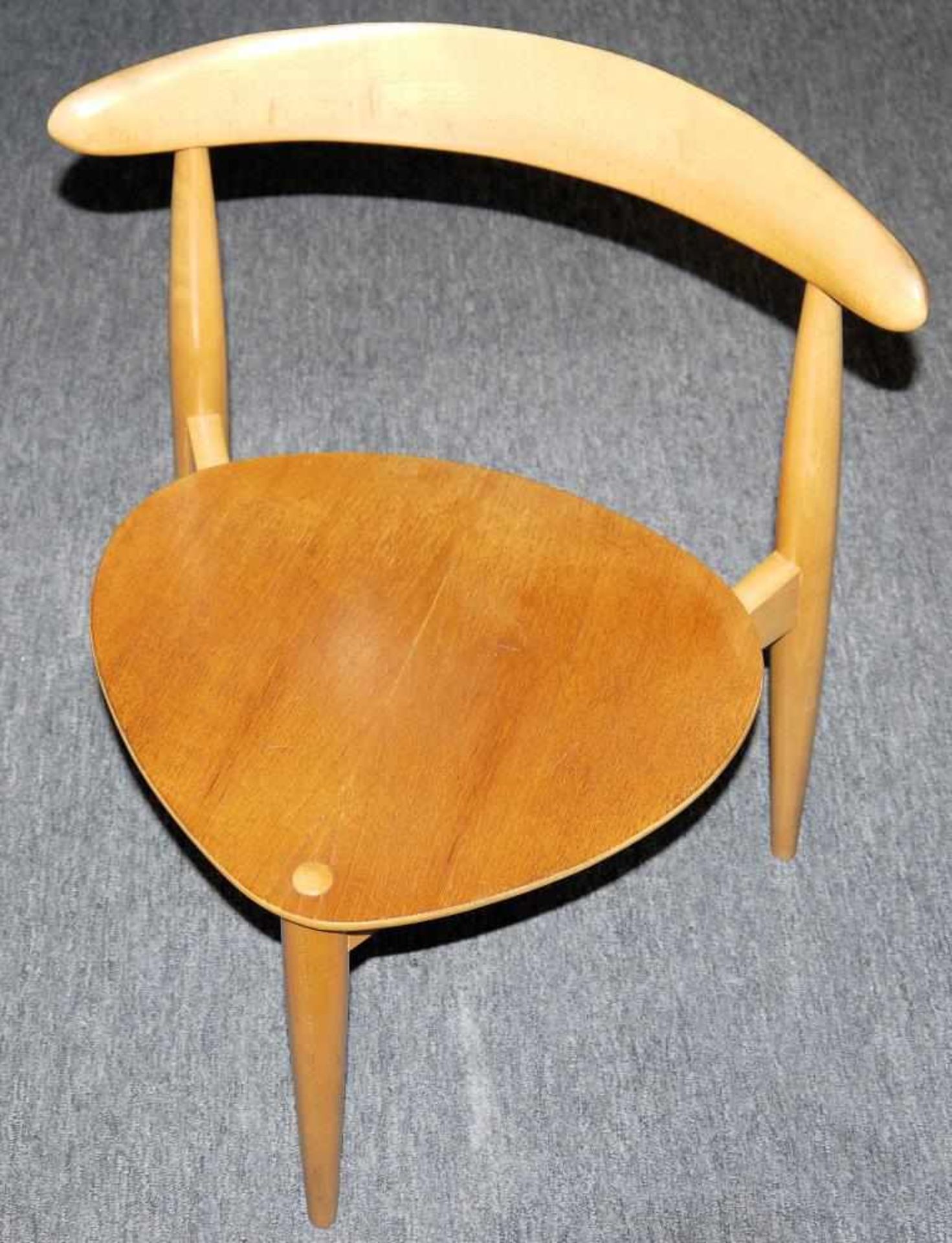 Hans Wegner, „Heart Chair“-Speisezimmergruppe für Fritz Hansen, Dänemark 1950er Jahre Hans Jorgensen - Image 2 of 2
