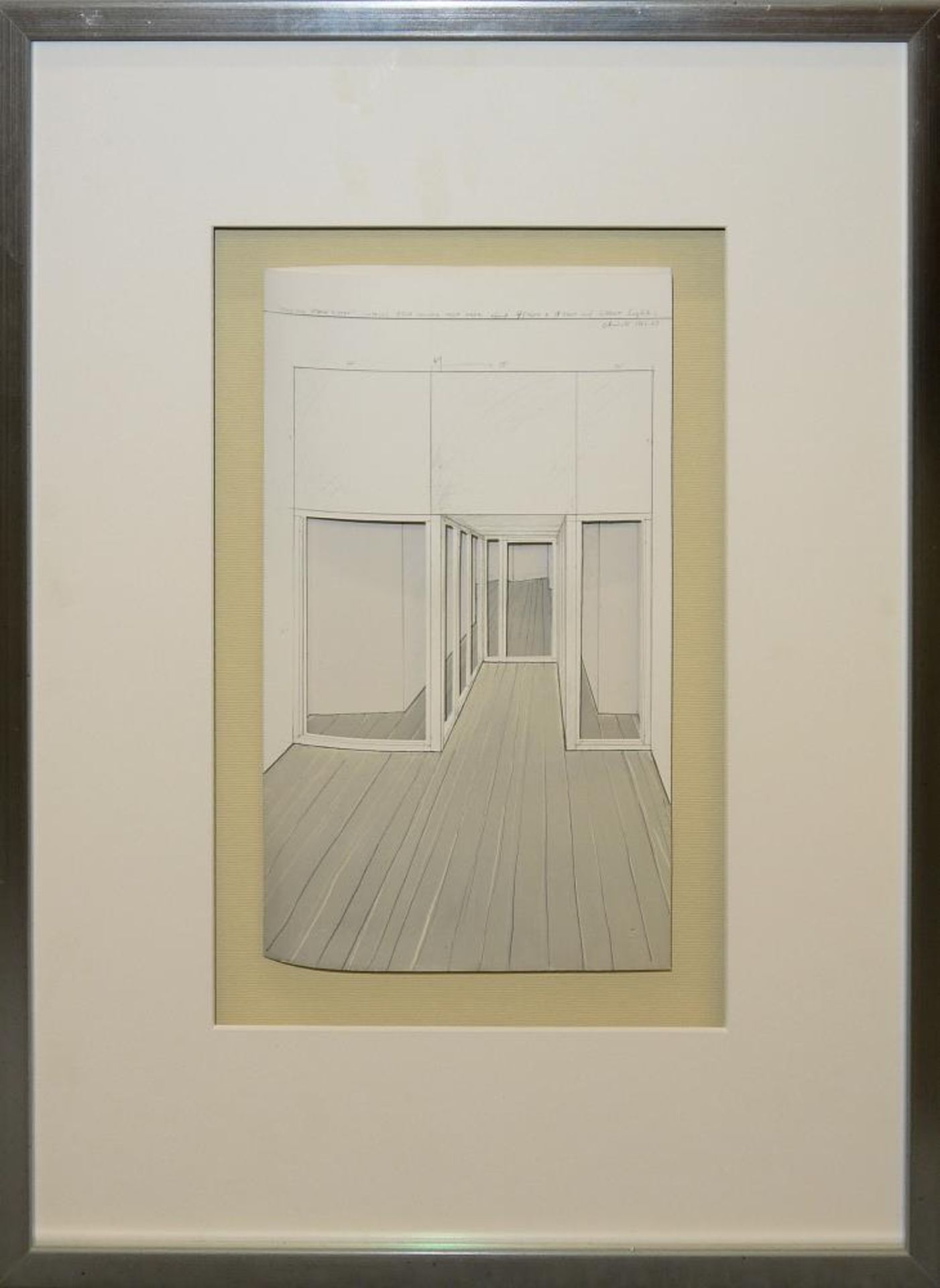 Christo, „Corridor store front”, sign. Offsetlithographie, 1966/67, gerahmt Christo, * 1935,