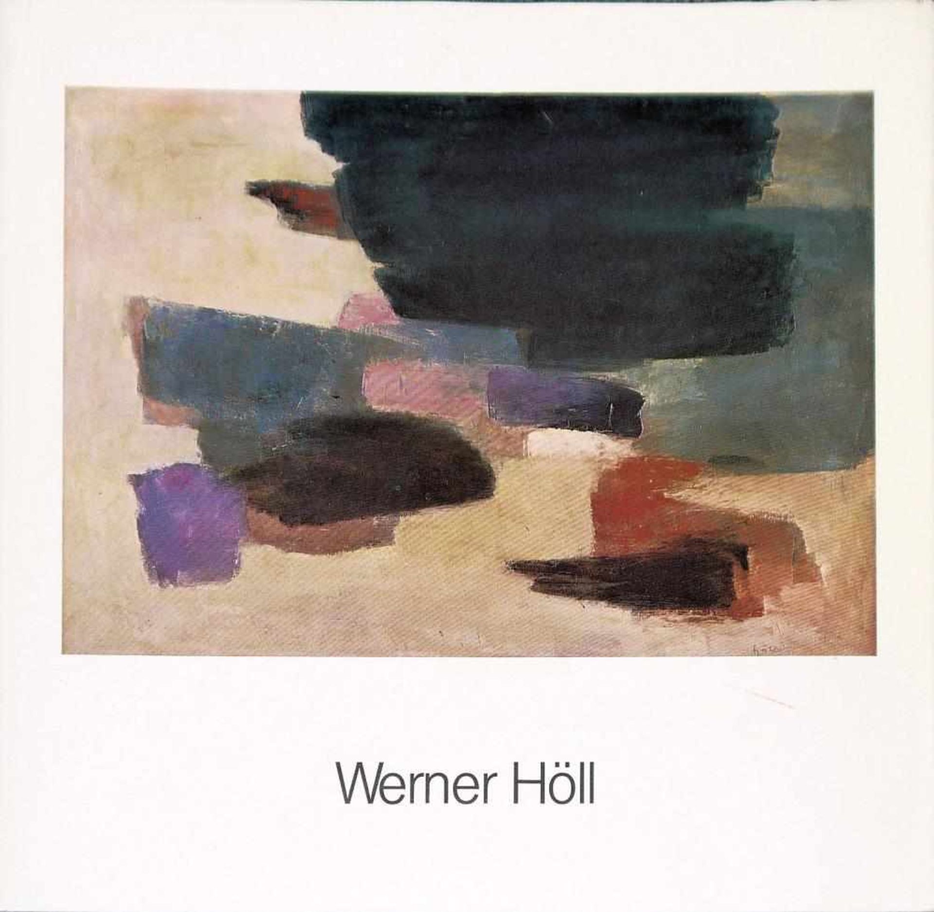 Werner Höll, Zwei abstrakte Kompositionen, Ölgemälde von 1961/ 63, gerahmt & Austellungskatalog - Image 3 of 3