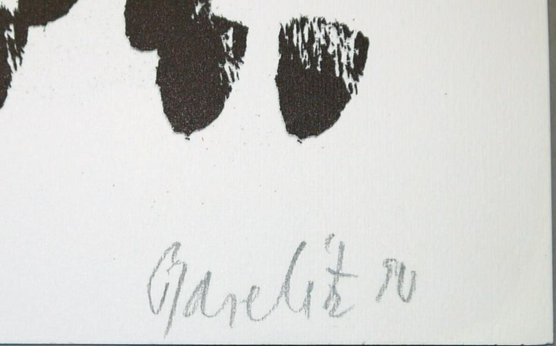 Georg Baselitz, Plate 2 aus: Suite ‘45, sign. Lithographie von 1990, o. Rahmen Georg Baselitz, *1938 - Bild 2 aus 2