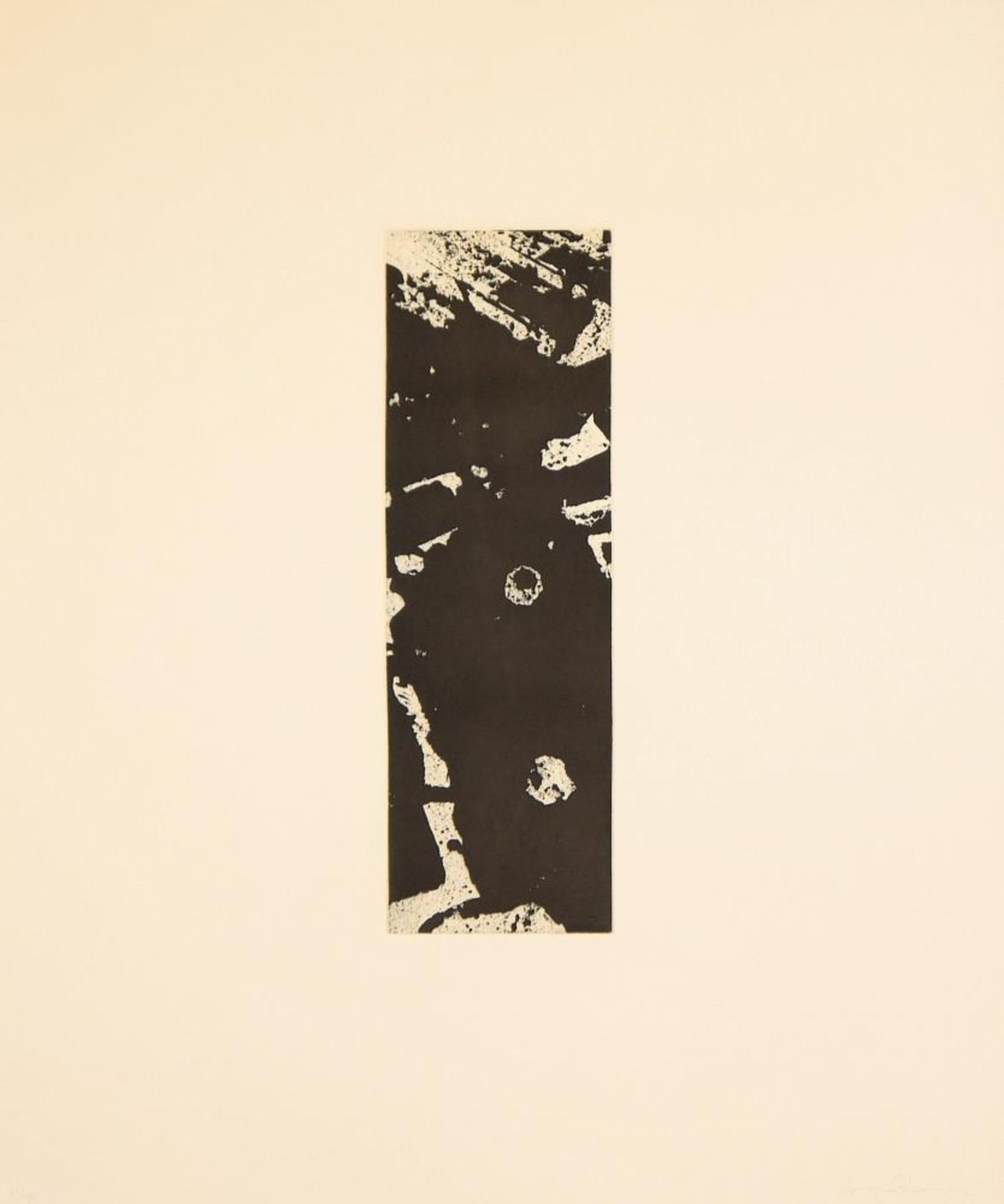 Sam Francis, Abstrakte Komposition, signierte Aquatintaradierung von 1982, in Kleinstauflage Sam