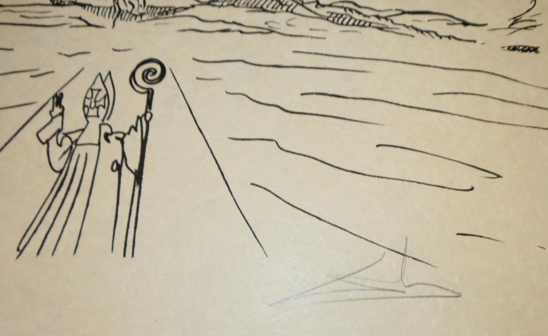 Salvador Dali, aus: “Les Songes drolatiques de Pantagruel”, signierte Lithographie von 1973 Salvador - Bild 2 aus 2