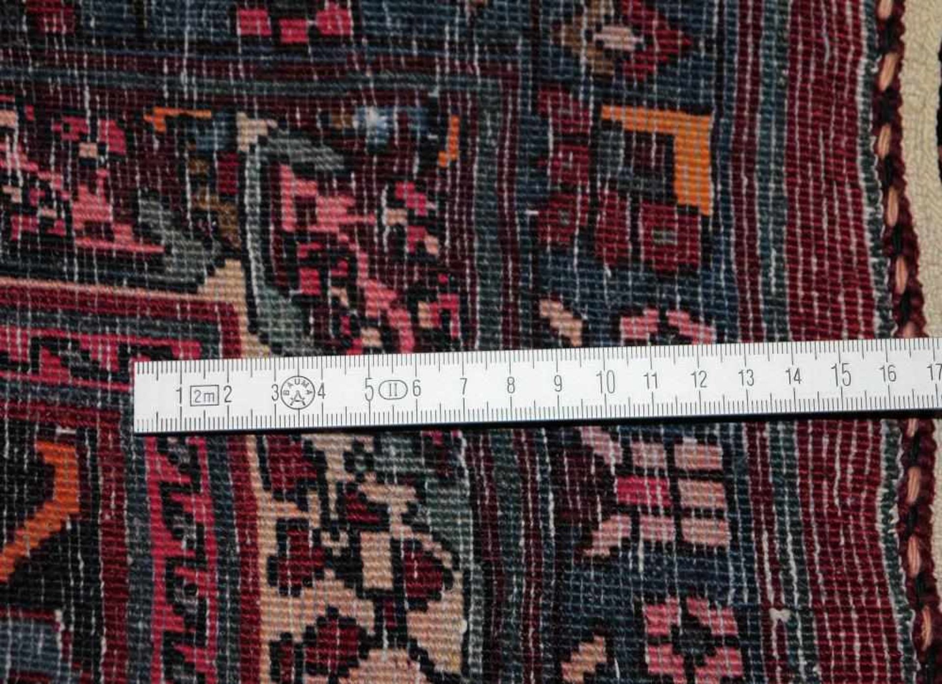 Großer Orientteppich Bidjar, Persien, ca. 50-60 Jahre alt Wolle/Baumwolle, rotbraun- und - Bild 3 aus 3