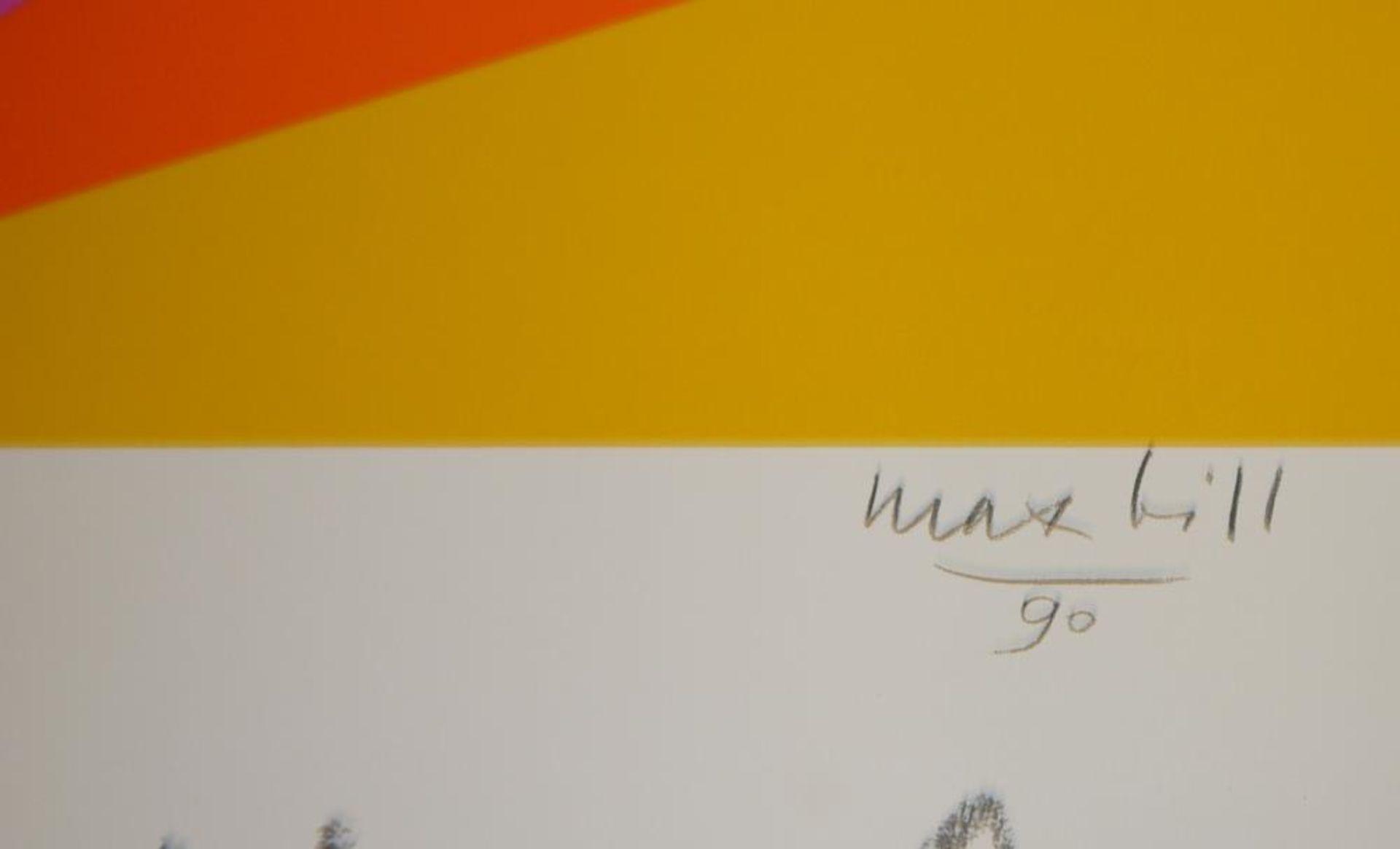 Max Bill, 25. Jazz Festival Montreux, große Farbserigraphie von 1990 Max Bill, 1908 -1994, - Bild 2 aus 2