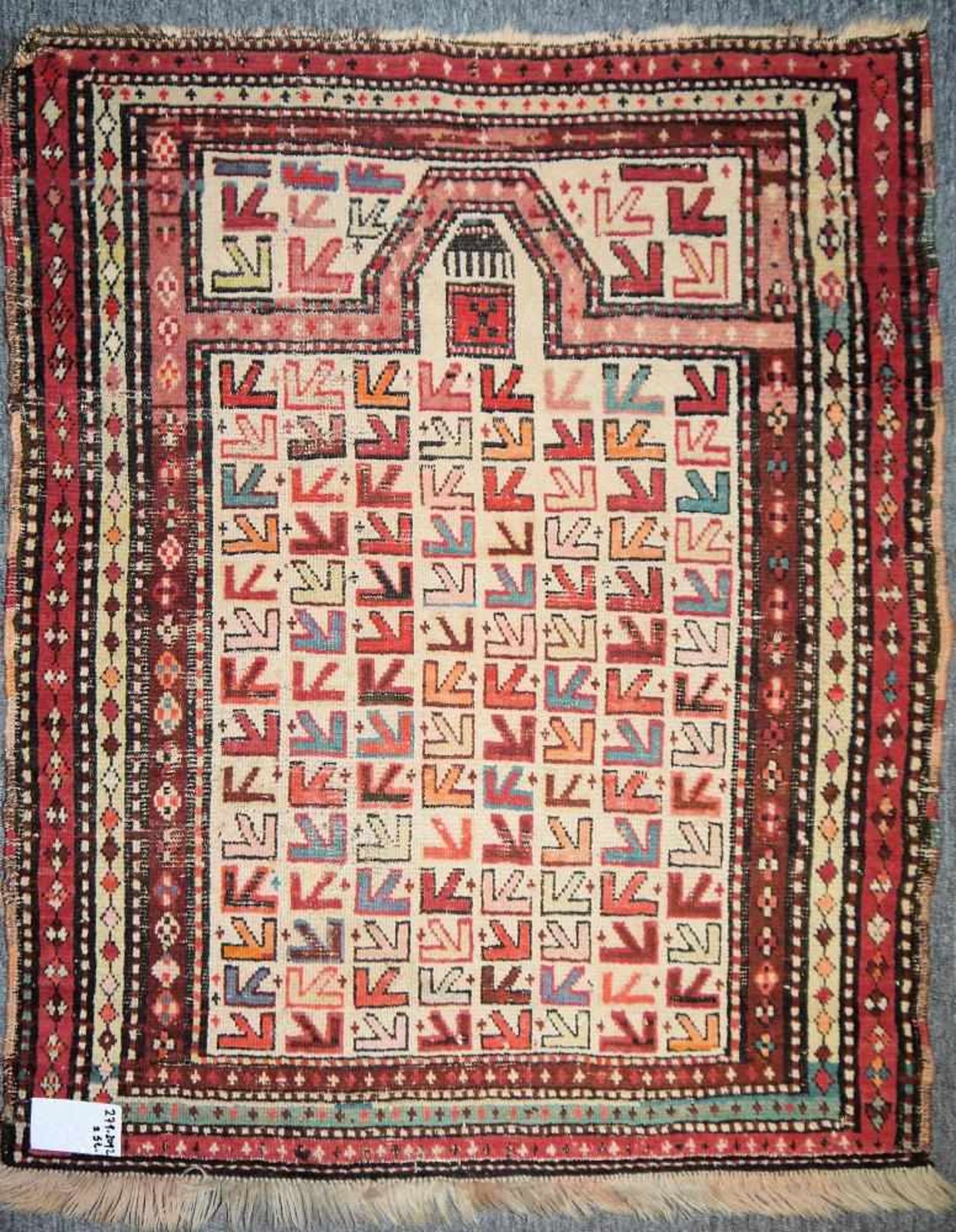 Antiker Orientteppich Shirwan und Orient-Gebetsteppich Daghestan oder Shirwan, Ostkaukasus, - Bild 2 aus 2