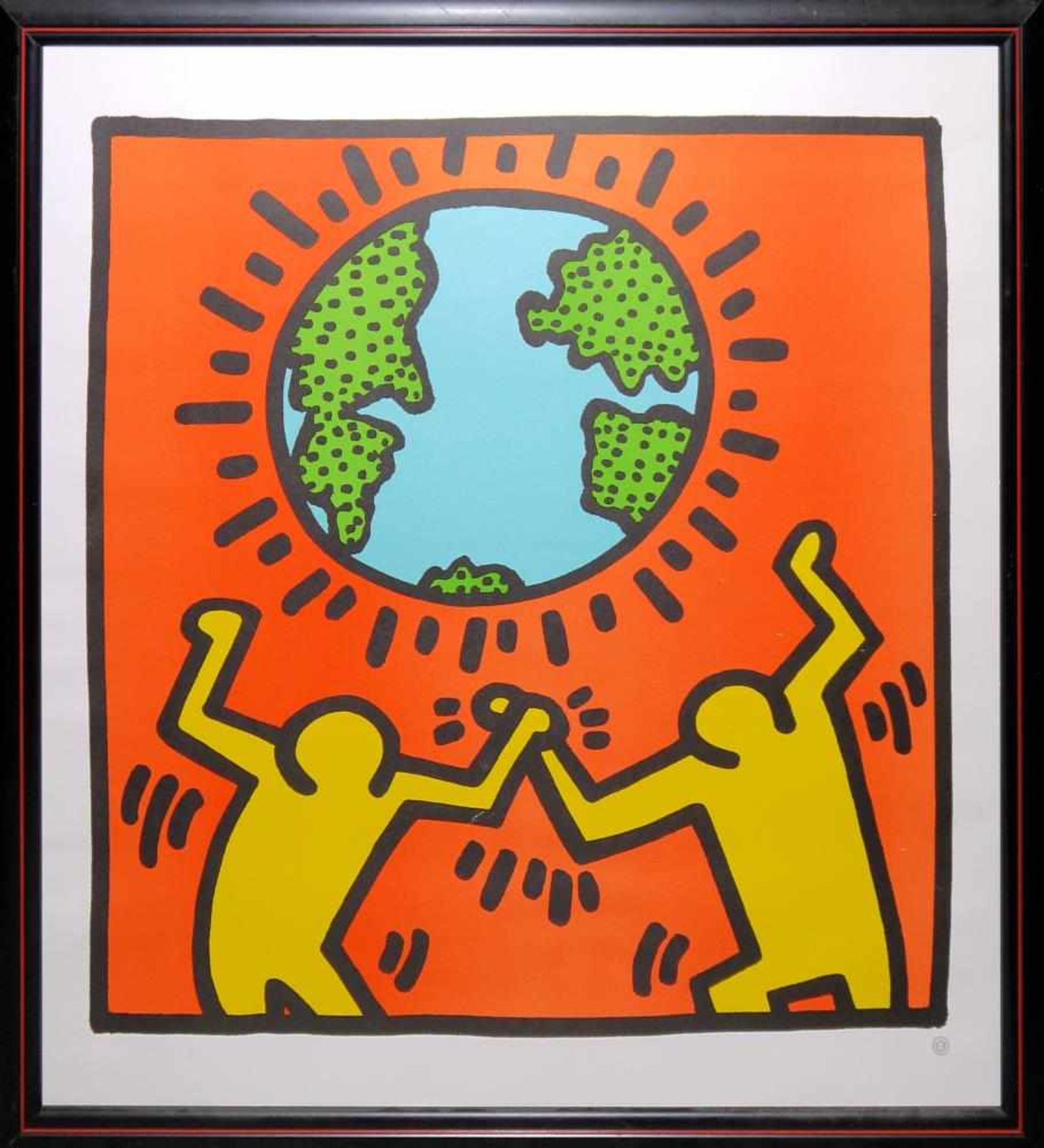 Keith Haring, 4 Farbserigrafien, gerahmt Keith Haring, 1958 Reading/Pennsylvania – 1990 New York,