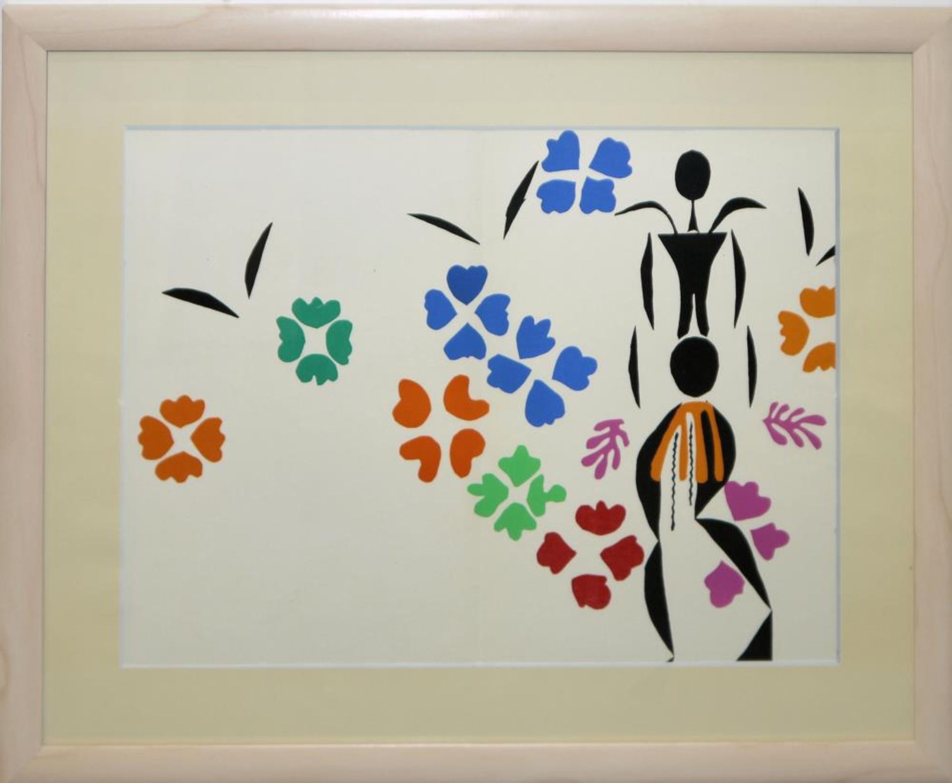 Henri Matisse, „La Négresse“, Farblithographie von 1958, gerahmt Henri Matisse, 1869 – 1954,