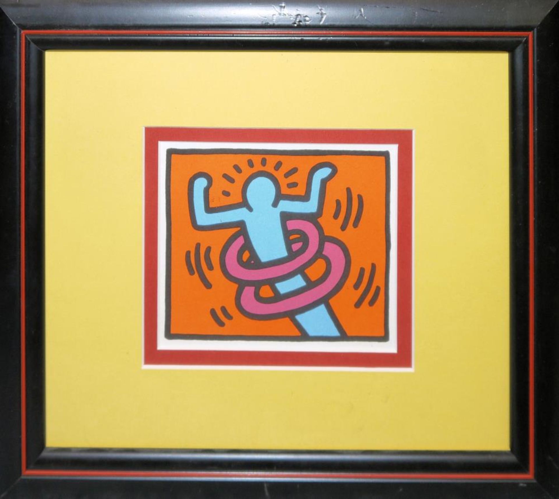 Keith Haring, 4 Farbserigrafien, gerahmt Keith Haring, 1958 Reading/Pennsylvania – 1990 New York, - Image 3 of 4