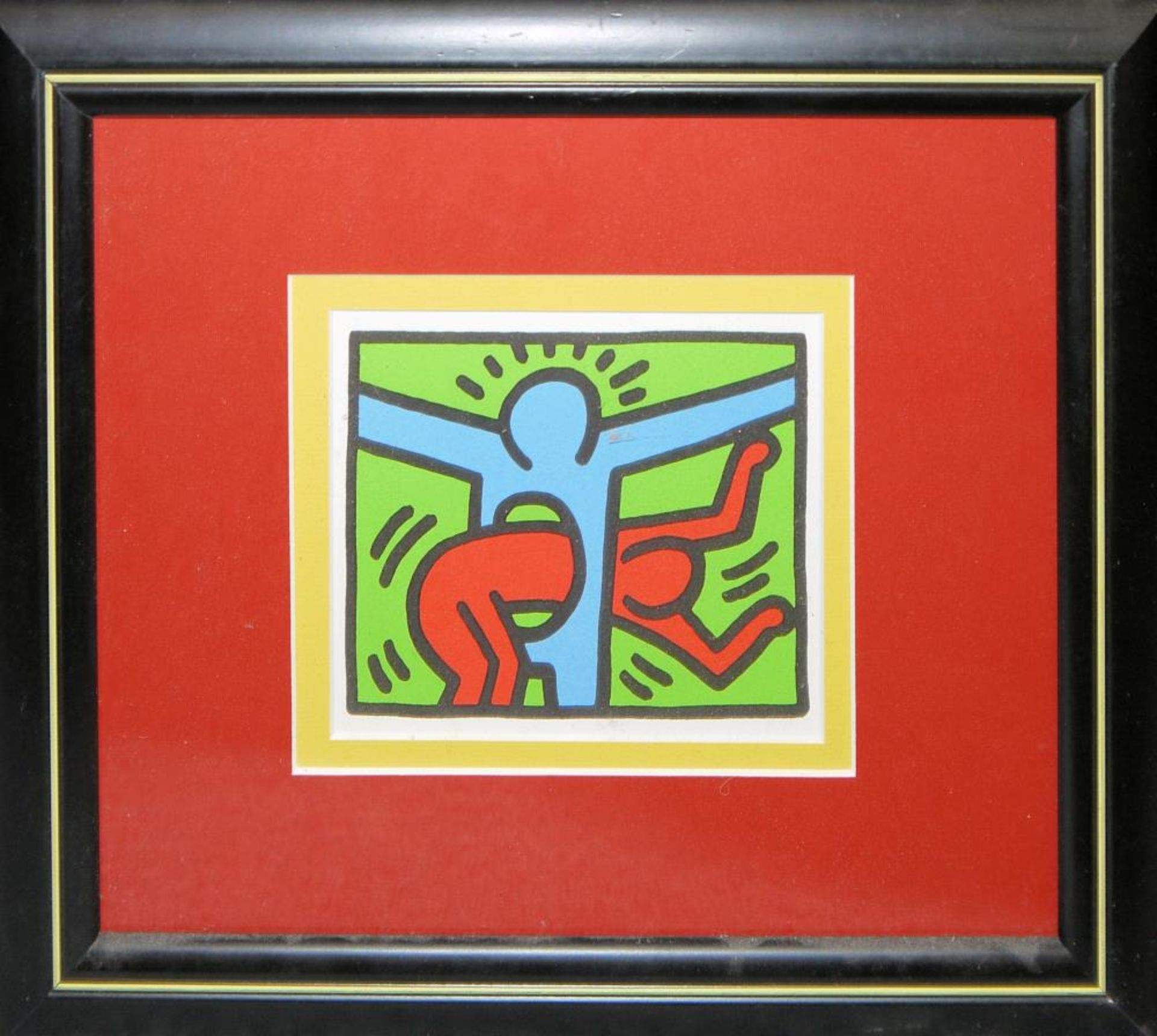 Keith Haring, 4 Farbserigrafien, gerahmt Keith Haring, 1958 Reading/Pennsylvania – 1990 New York, - Image 2 of 4