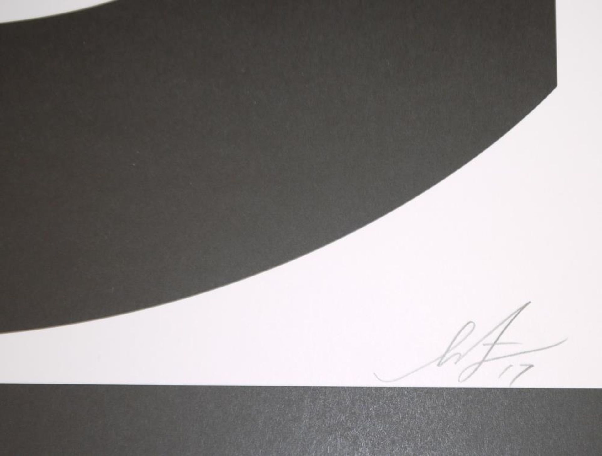 Shepard Fairey, „Visage“, signierte Serigraphie, o. Rahmen Shepard Fairey, *1970, „Visage“, Rundes - Bild 2 aus 2