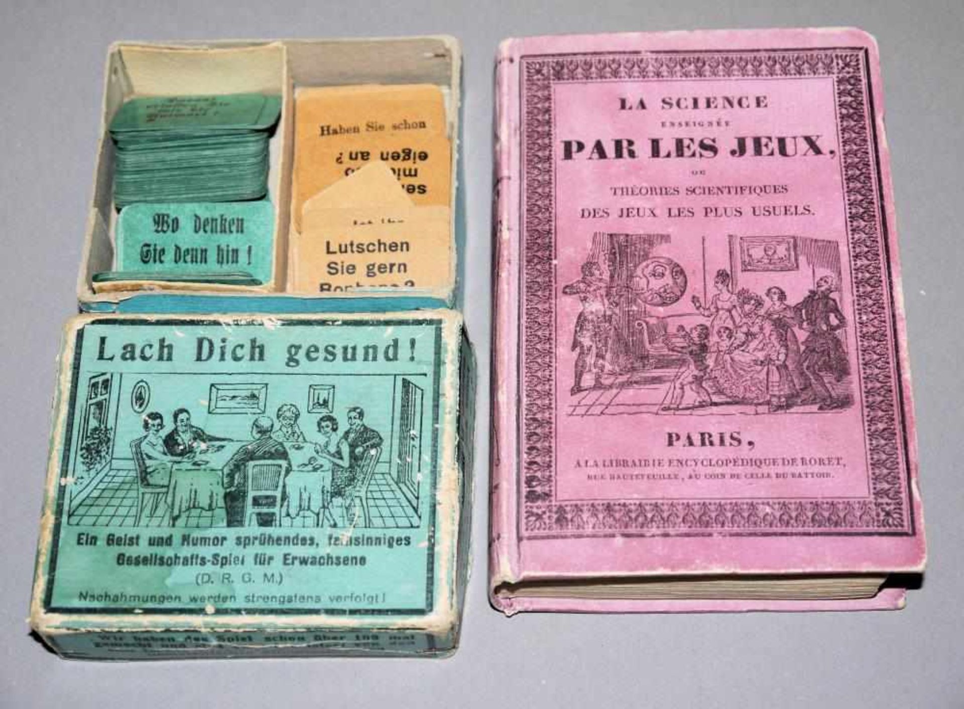 Thomas Richard, La Science enseignée par les jeux, …Paris 1830 & “Lach Dich gesund!”,