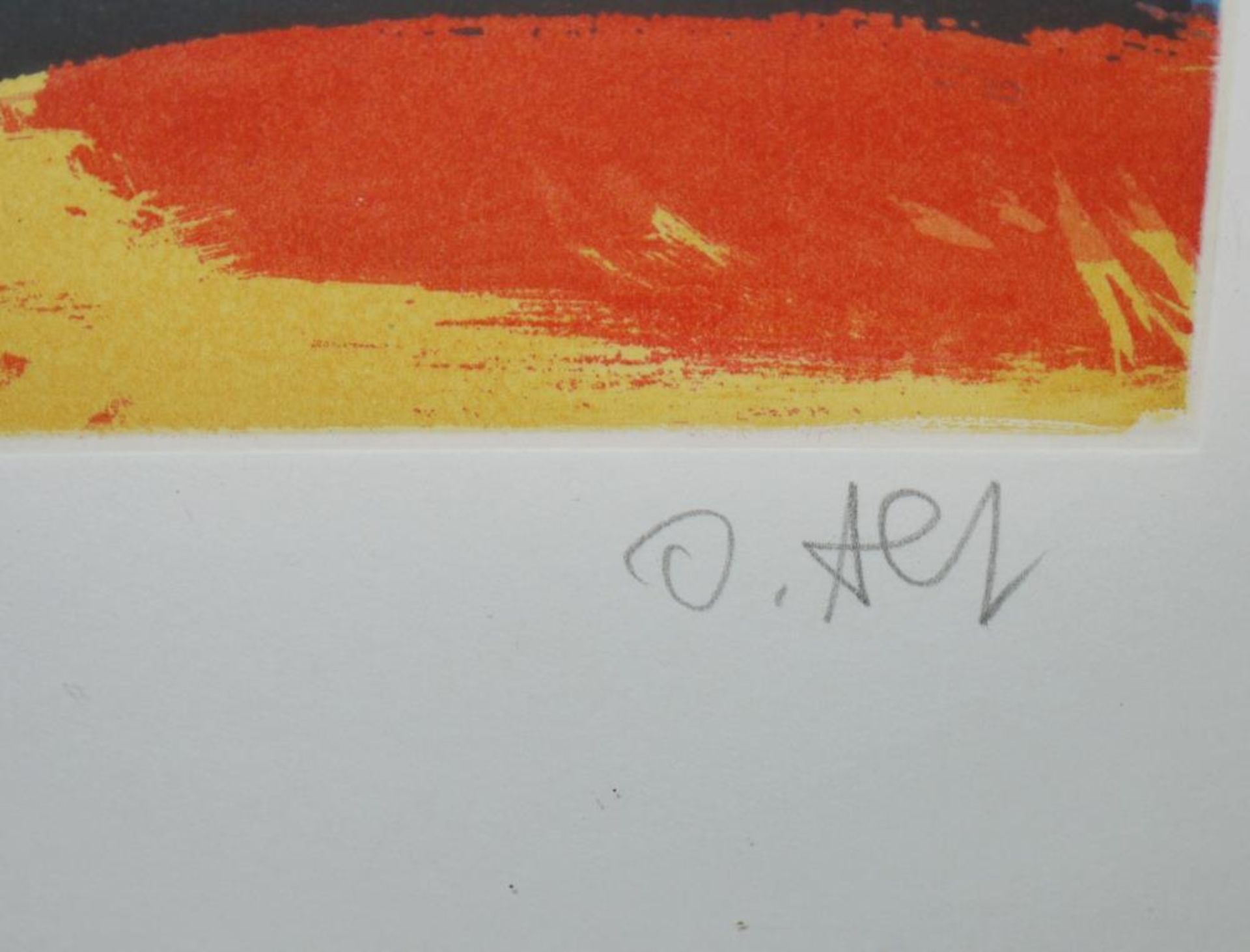 Otmar Alt, Sammlungsnachlass aus 3 großen Serigraphien/Lithographien & einer Farbradierung, 1972–94, - Bild 2 aus 5