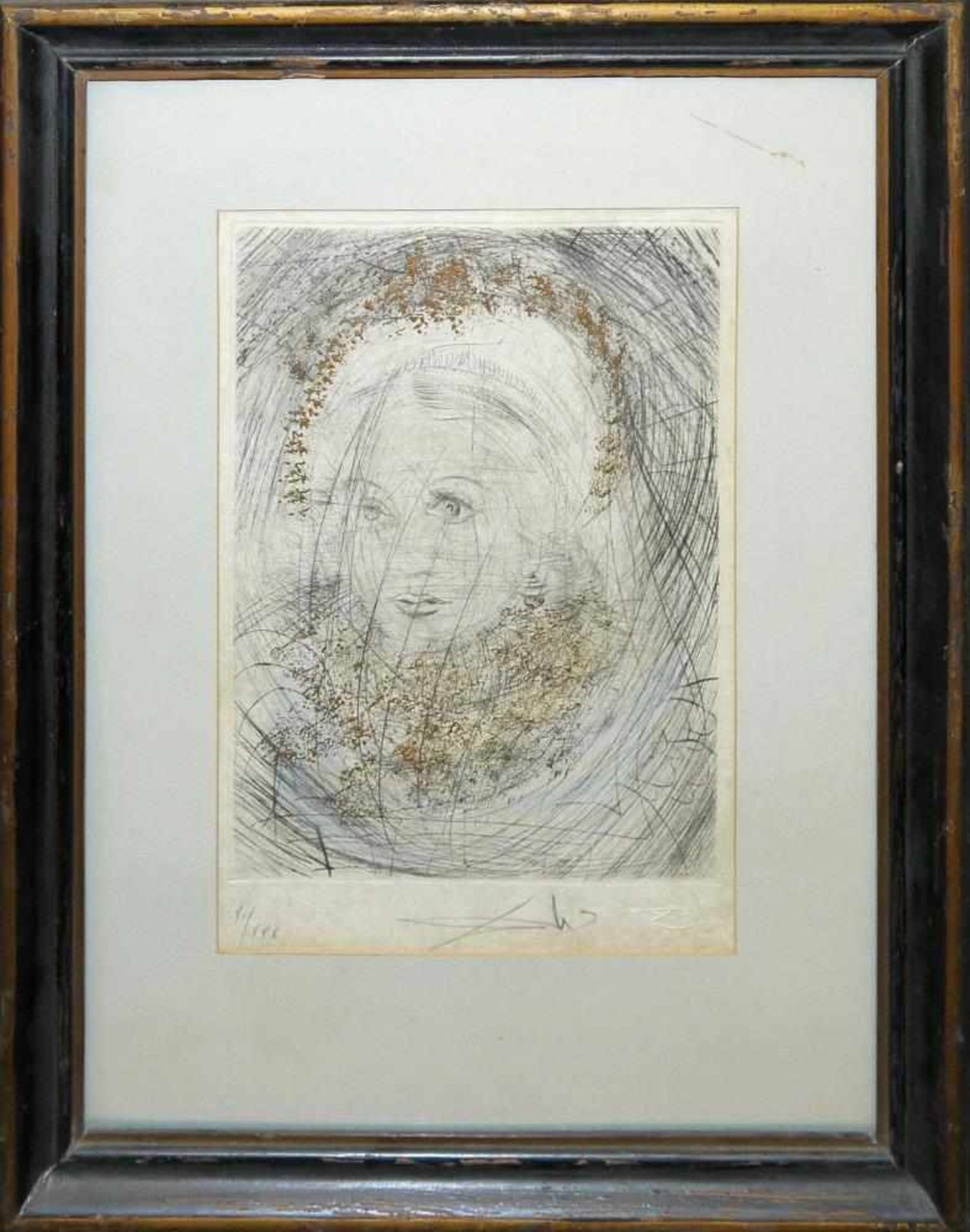 Salvador Dali, „Portrait de Marguerite”, Radierung von 1968 Salvador Dalí, 1904 – 1989,