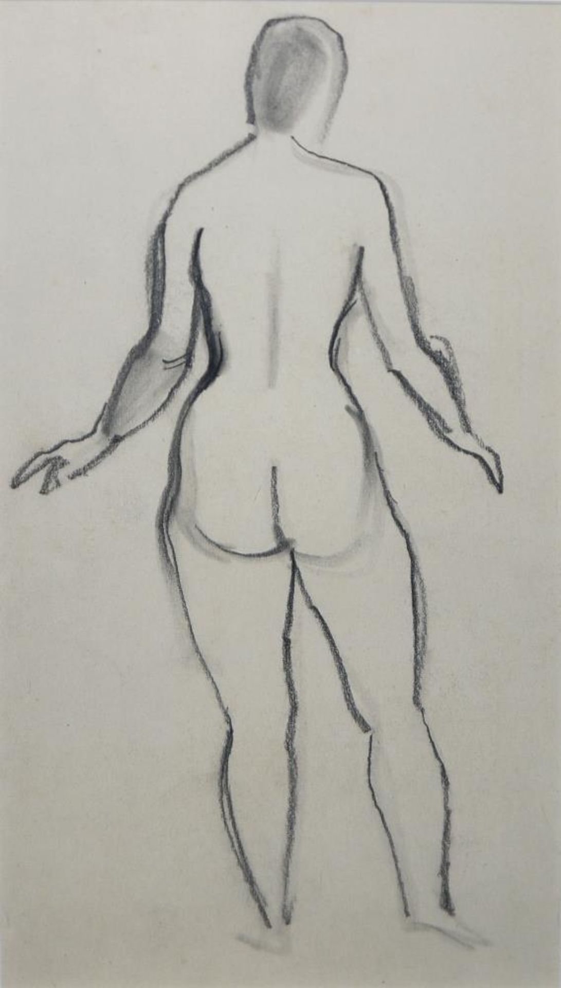 Josef Steiner, Drei Frauenakte, 3 Kohlezeichnungen um 1920/21, gerahmt Josef Steiner, 1899 – 1977, - Image 6 of 6