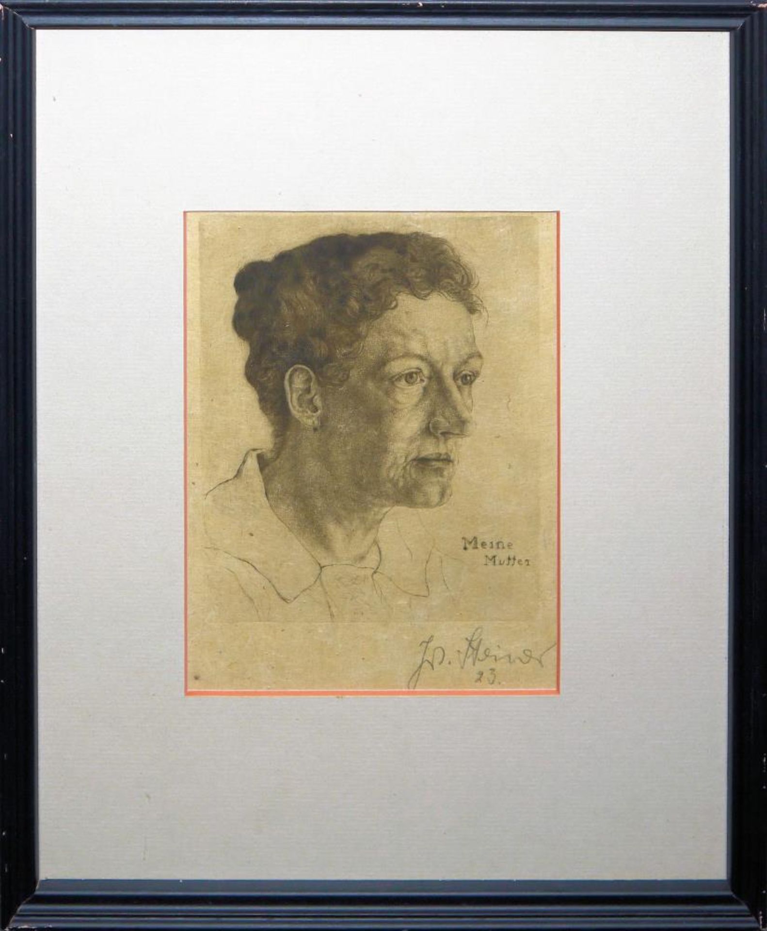 Josef Steiner, Zwei Frauenportraits u. „Meine Mutter“, Zeichnung u. 2 Radierungen,1927 u. 1923, - Bild 6 aus 12