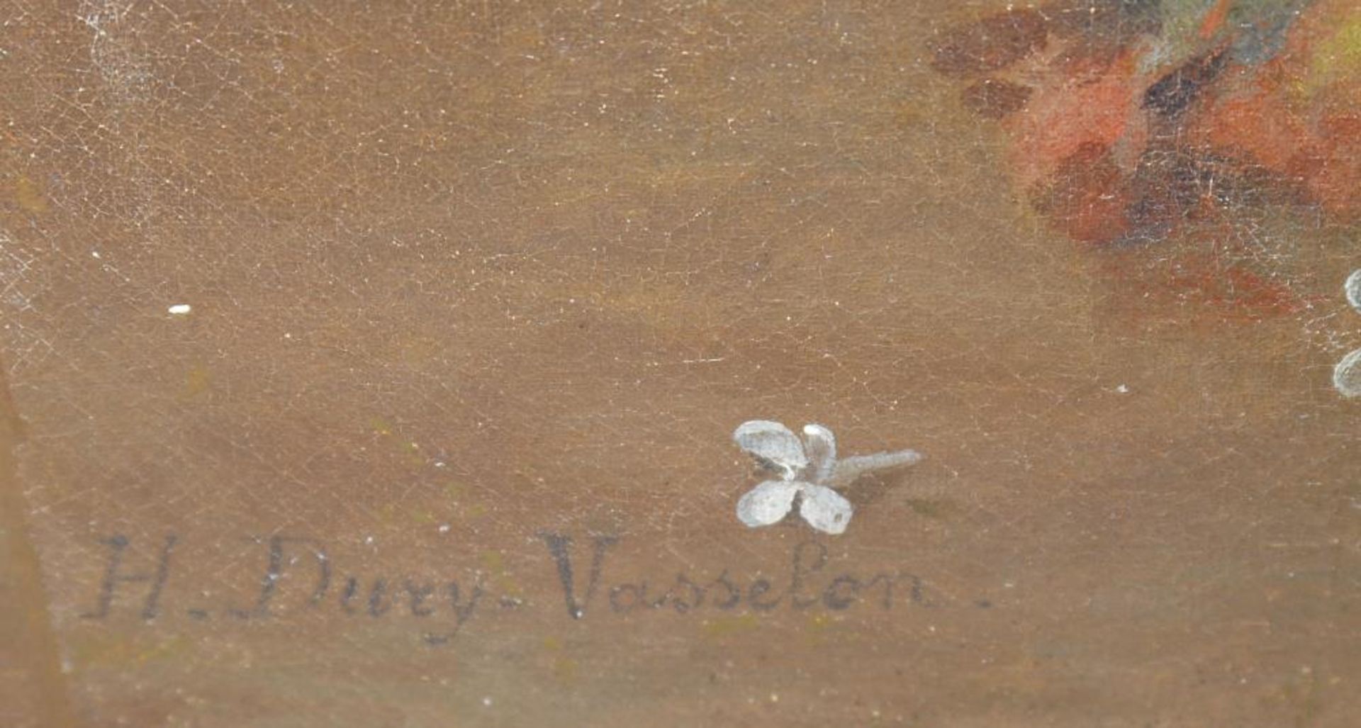 Hortense Dury-Vasselon, Üppiges Früchtestillleben – Nature morte aux fruits, Ölgemälde von 1890, - Image 3 of 5