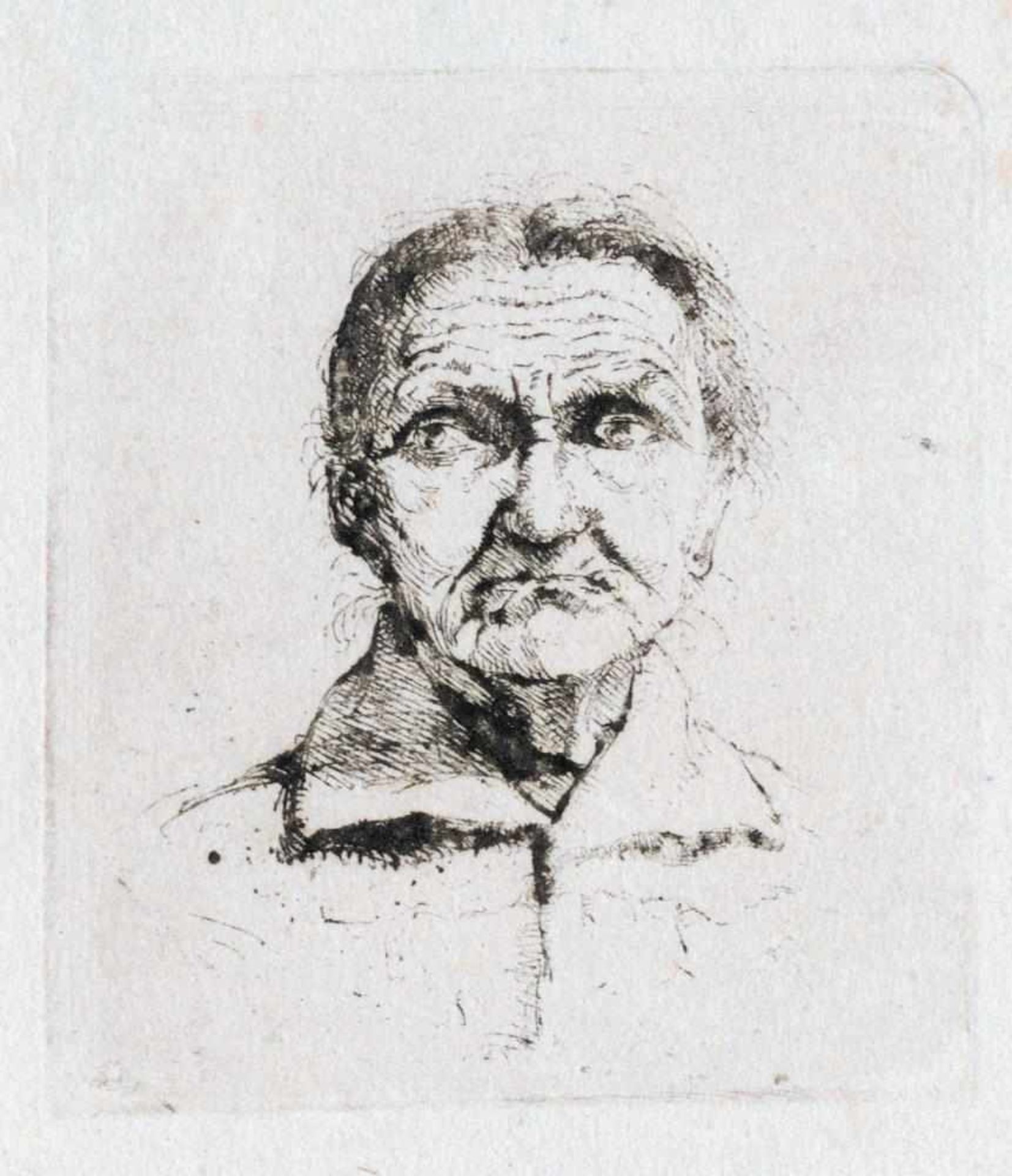 Josef Steiner, Zwei frühe Frauenportraits, „Trüglerin“ u. Portrait eines Fauns, 3 Radierung u. 1 - Bild 2 aus 6