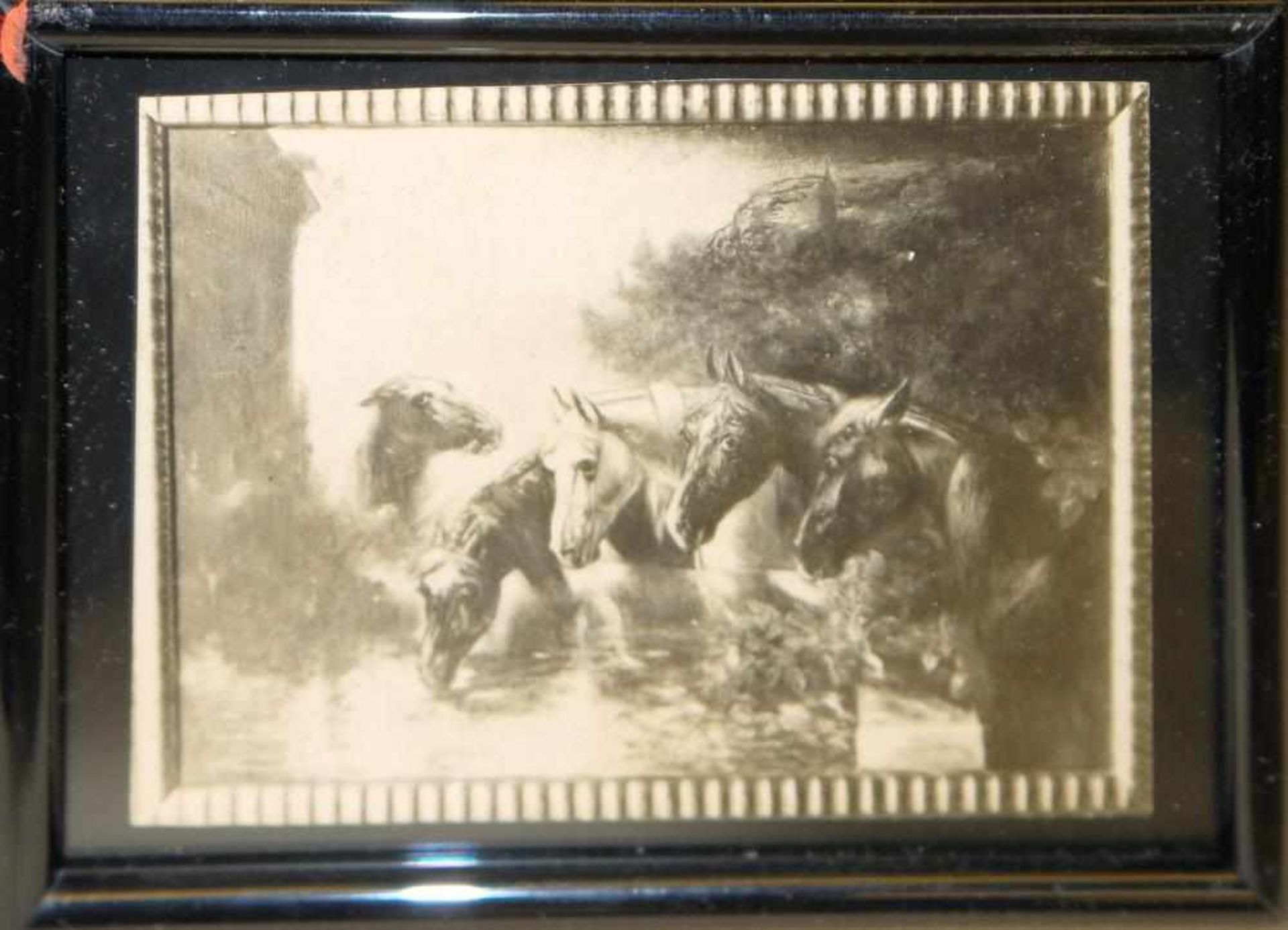 Josef Steiner, Kleine Pferdestudie, frühe Bleistiftzeichnung, 1x gerahmt Josef Steiner, 1899 - 1977, - Image 4 of 4