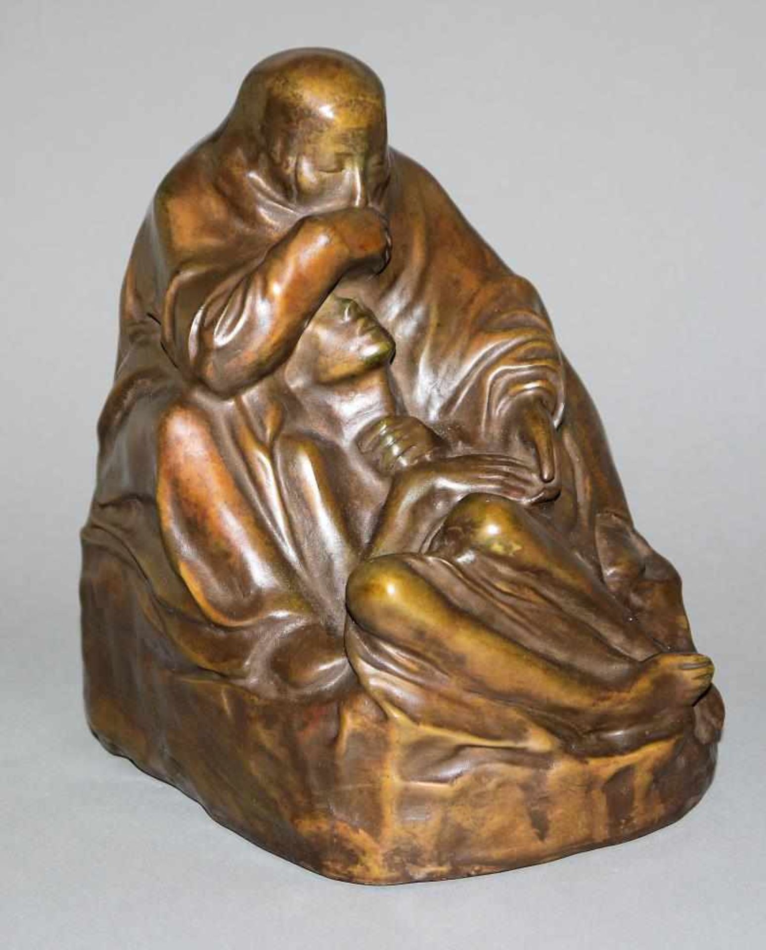 Käthe Kollwitz, Bronzeplastik „Pietà“, Edition Ars Mundi Käthe Kollwitz, 1867 - 1945, Pietà von