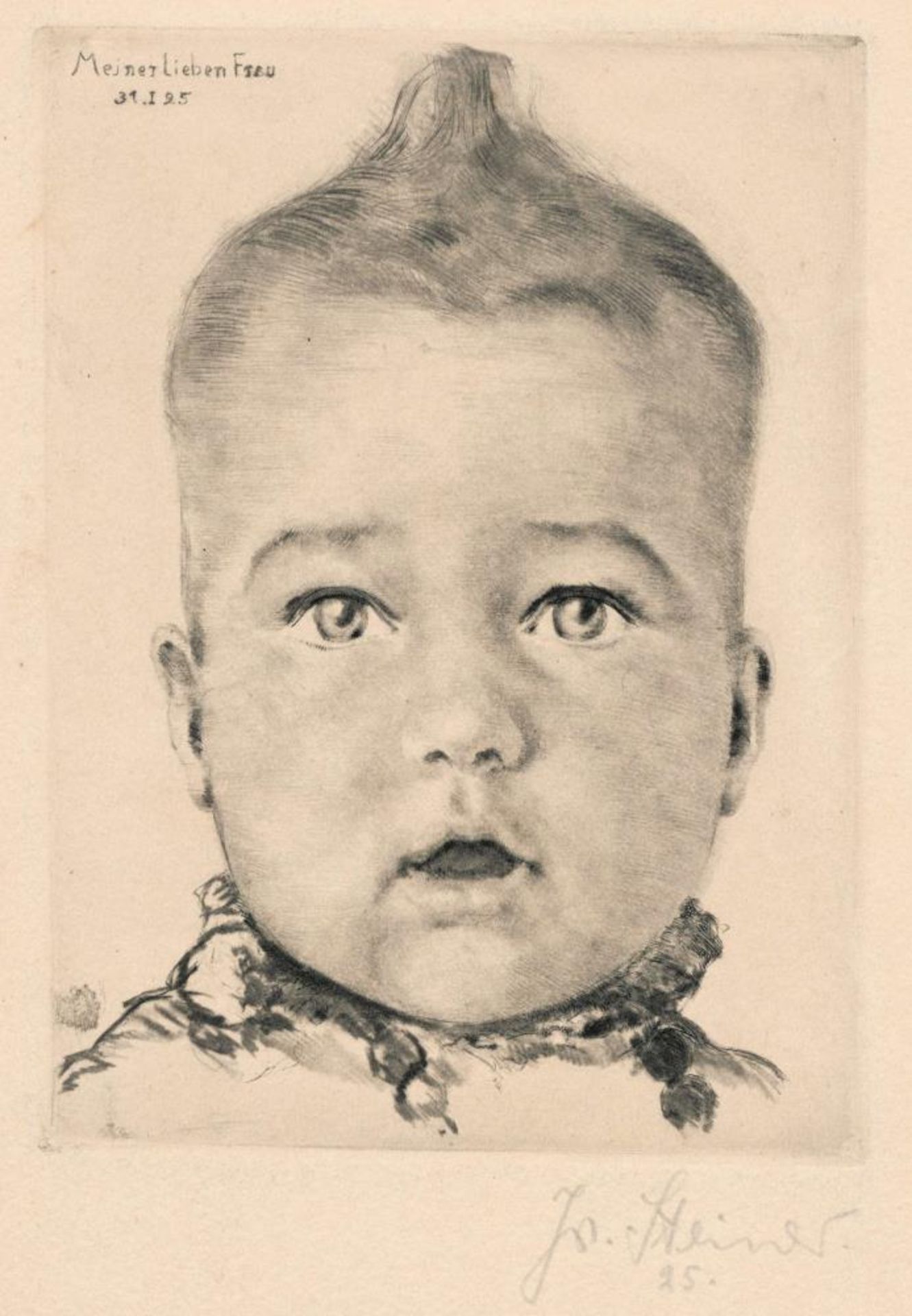 Josef Steiner, „Porträt der kleinen Künstlertocher“, „Sitzender Frauenakt“, „Die Dicke am - Bild 3 aus 5