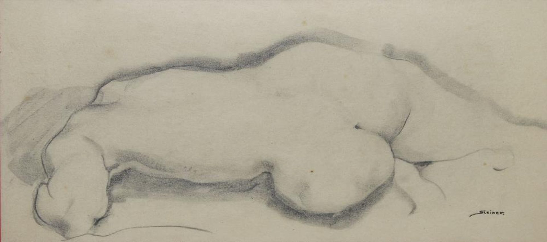 Josef Steiner, Zwei Frauenakte und Frauenaktstudien, 3 Kohlezeichnungen, 1x datiert 1919, gerahmt - Image 2 of 7