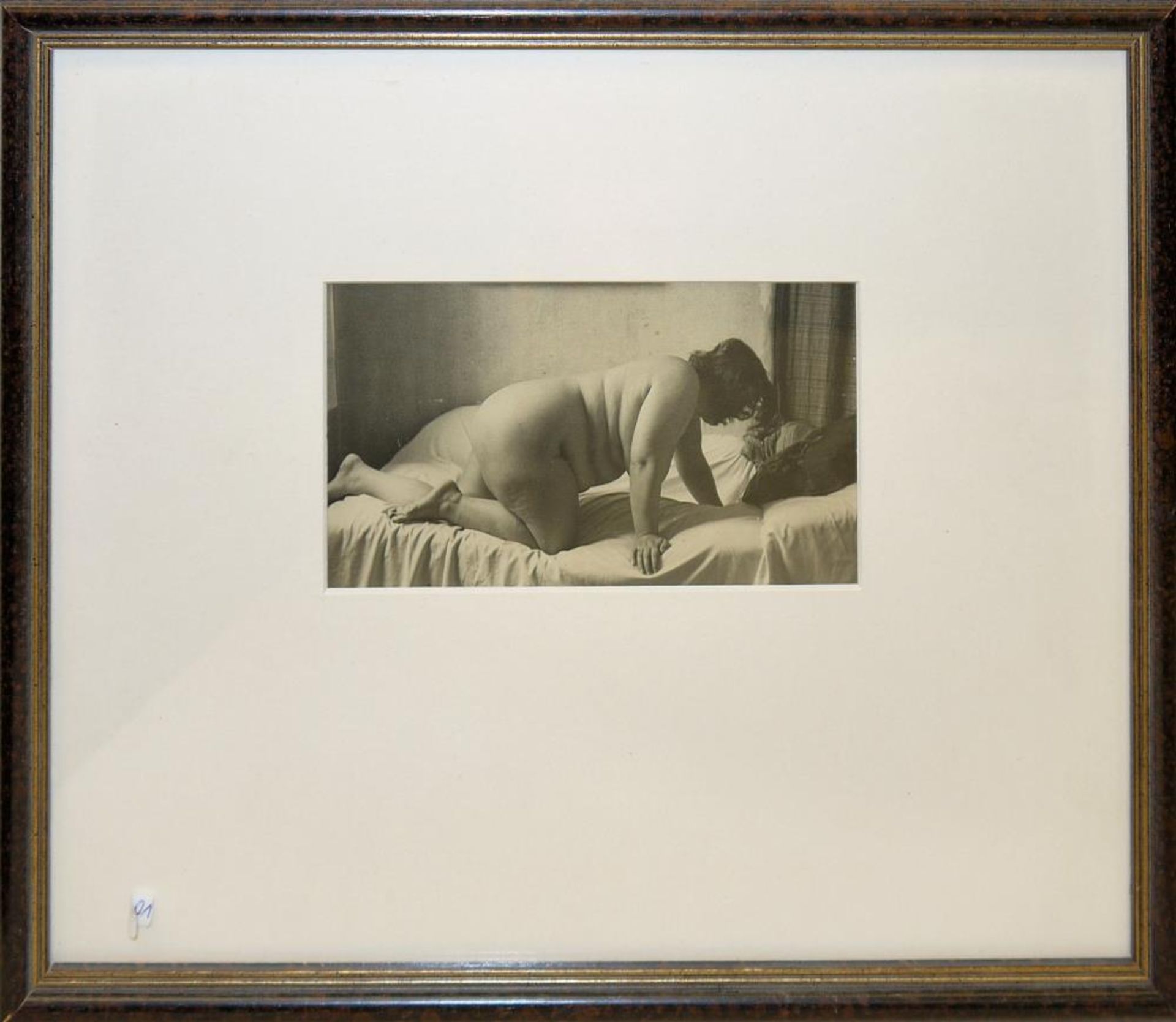 Josef Steiner, Sitzender Frauenakt, Tuschezeichnung, um 1930, gerahmt Josef Steiner, 1899 – 1977, - Bild 3 aus 4