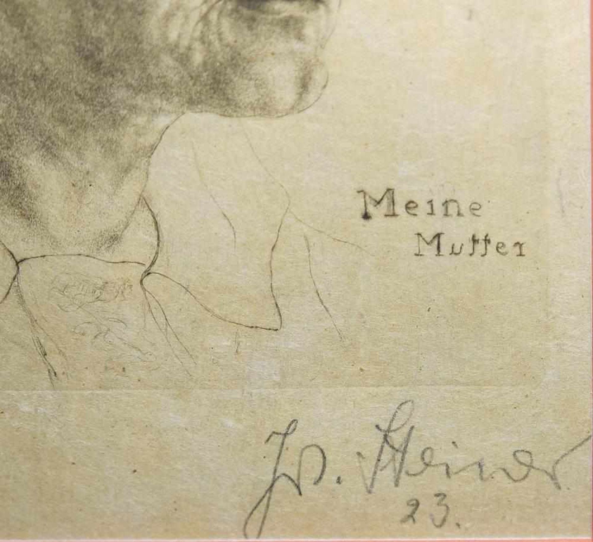 Josef Steiner, Zwei Frauenportraits u. „Meine Mutter“, Zeichnung u. 2 Radierungen,1927 u. 1923, - Bild 9 aus 12