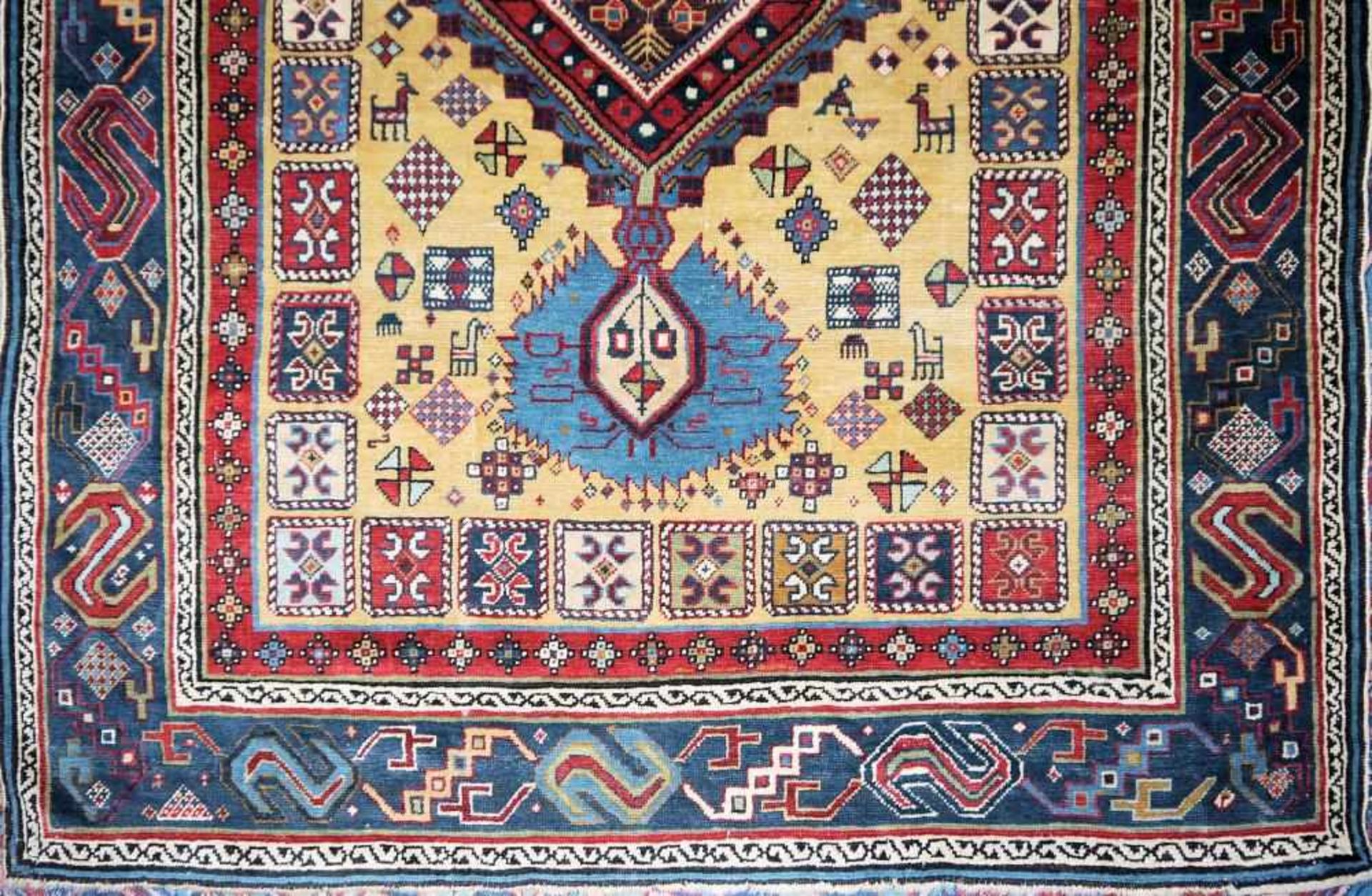 Orientteppich Kabristan, Kaukasus, 1. H. 20. Jh. Wolle/Wolle, feiner Teppich der Kuba-Schirwan- - Image 2 of 3