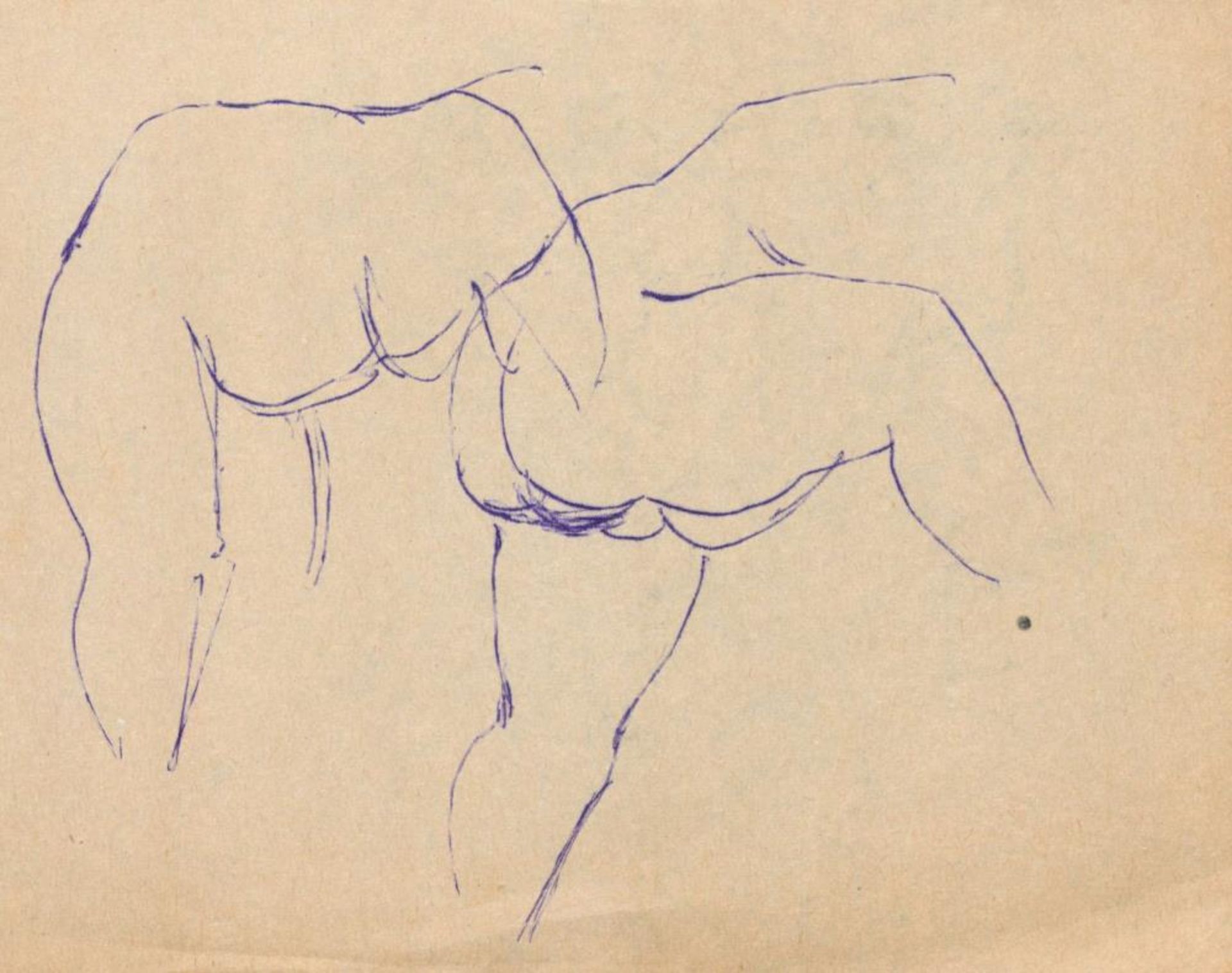 Josef Steiner, Kleine Sammlung Frauenakte, 4 Zeichnungen, gerahmt Josef Steiner, 1899 – 1977, - Bild 4 aus 5
