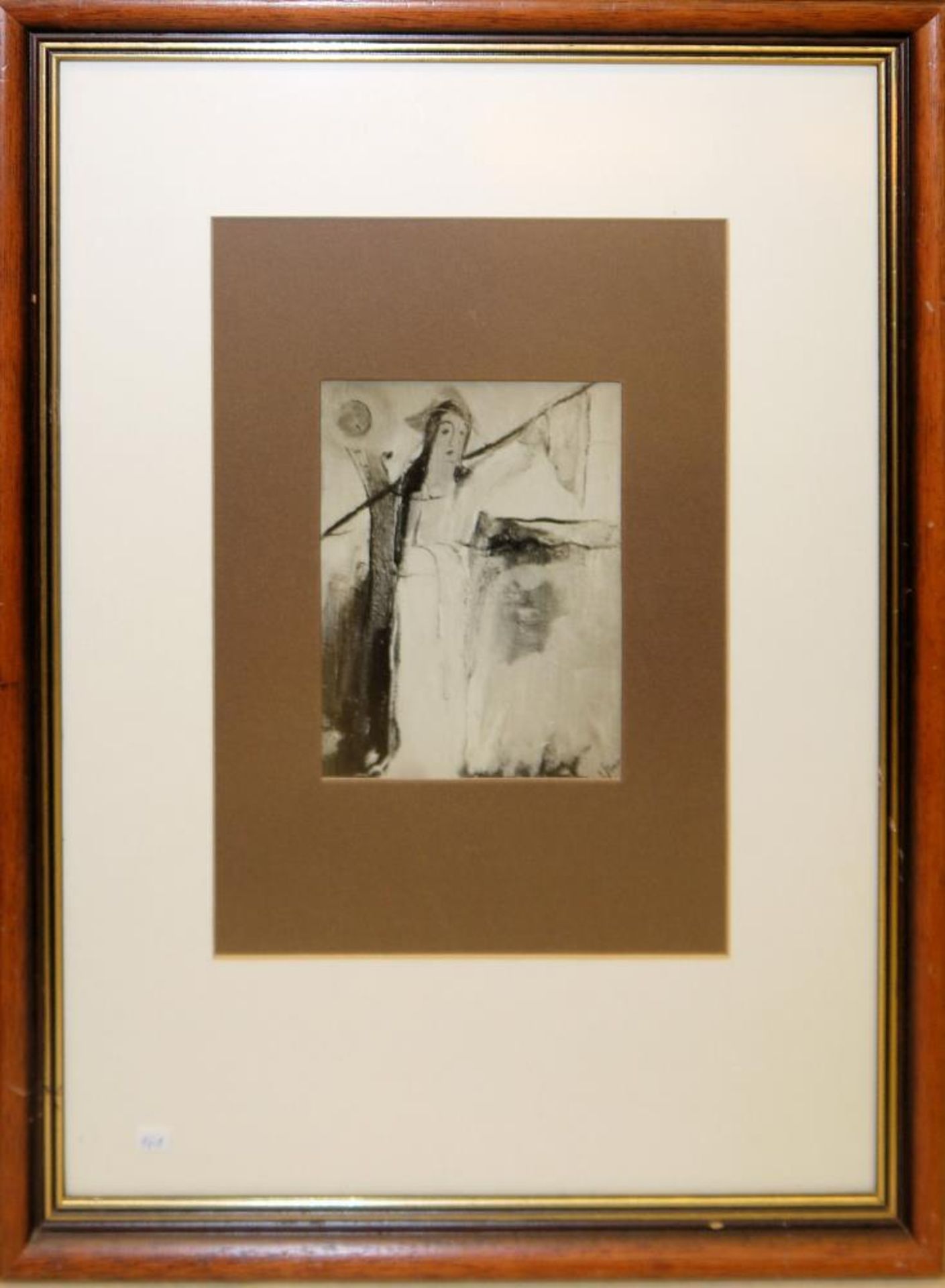 Josef Steiner, Zwei Versionen der „Frau am Baum“, Tuschezeichnung und Radierung, um 1931 u. 1971, - Image 6 of 6