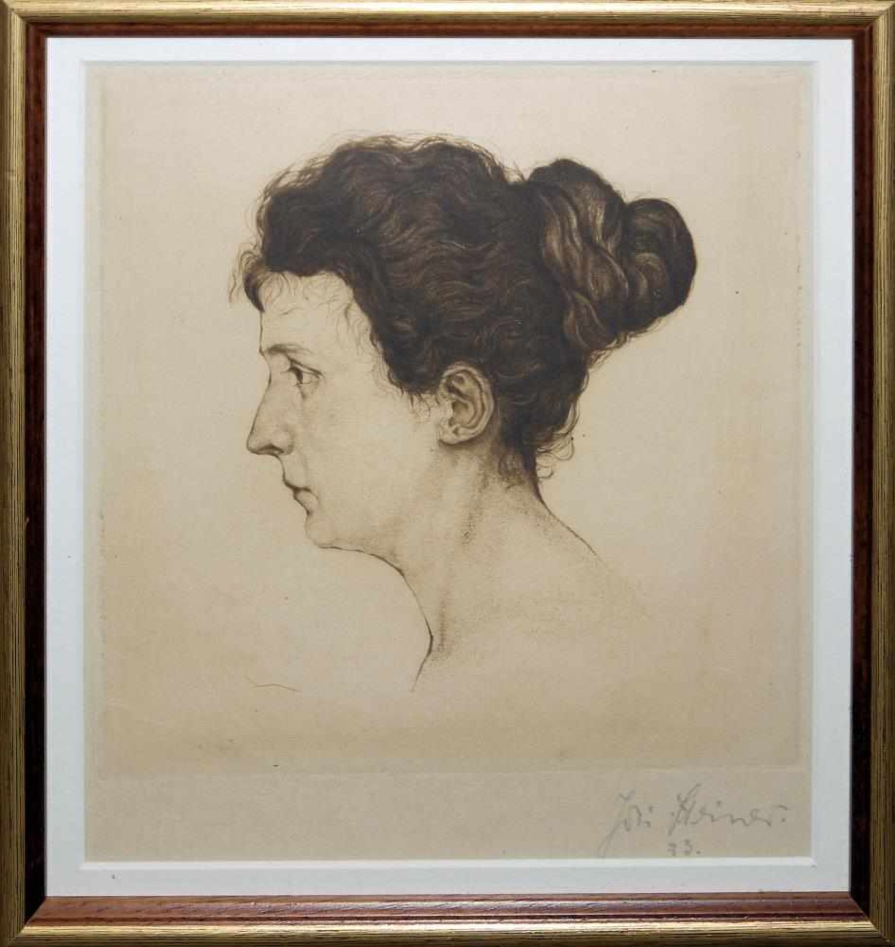 Josef Steiner, Zwei Frauenportraits u. „Meine Mutter“, Zeichnung u. 2 Radierungen,1927 u. 1923, - Bild 10 aus 12