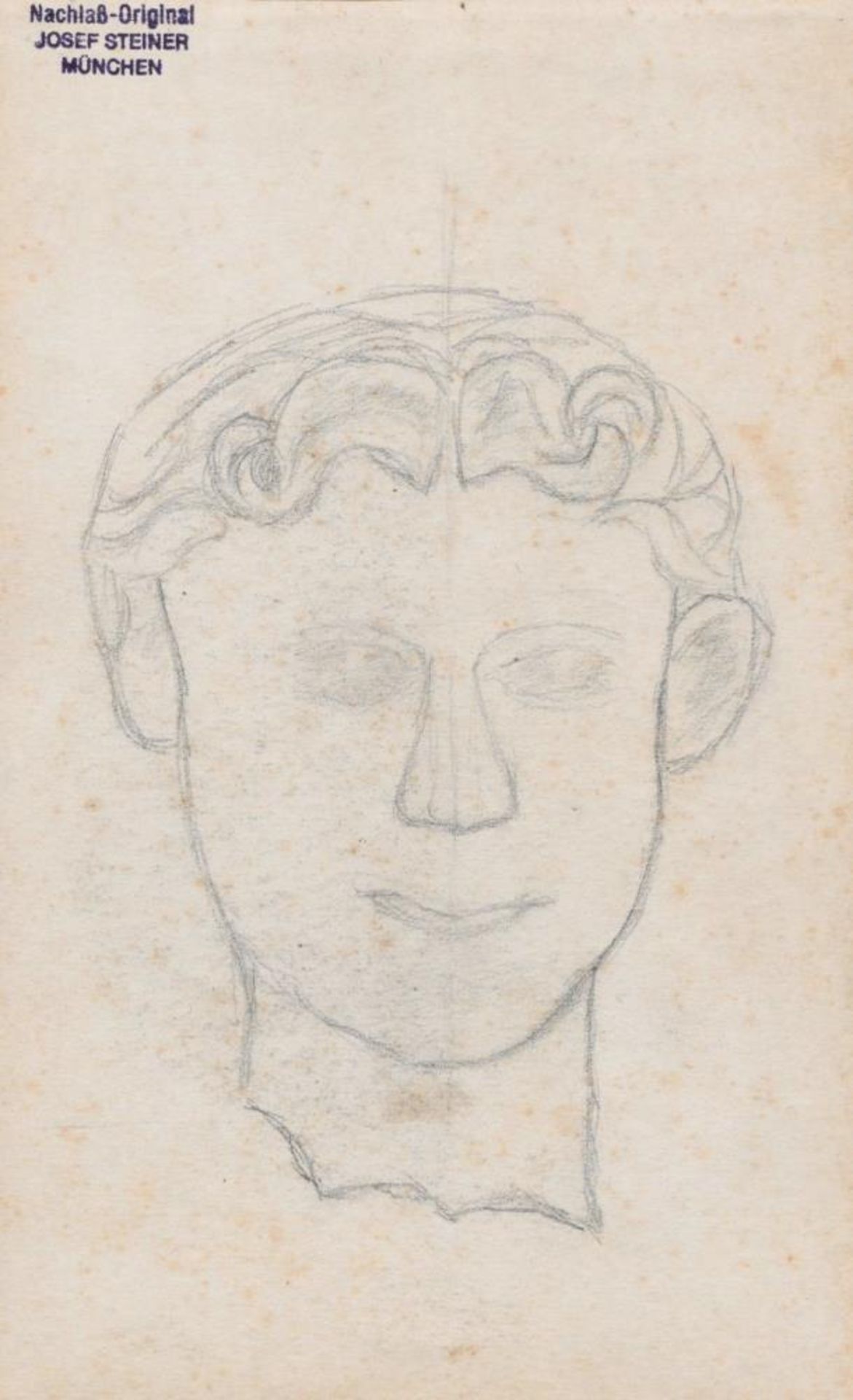 Josef Steiner, „Trüglerin“, Portrait eines älteren Herrn und Zeichnungen aus einem Skizzenblock, 2 - Bild 9 aus 14