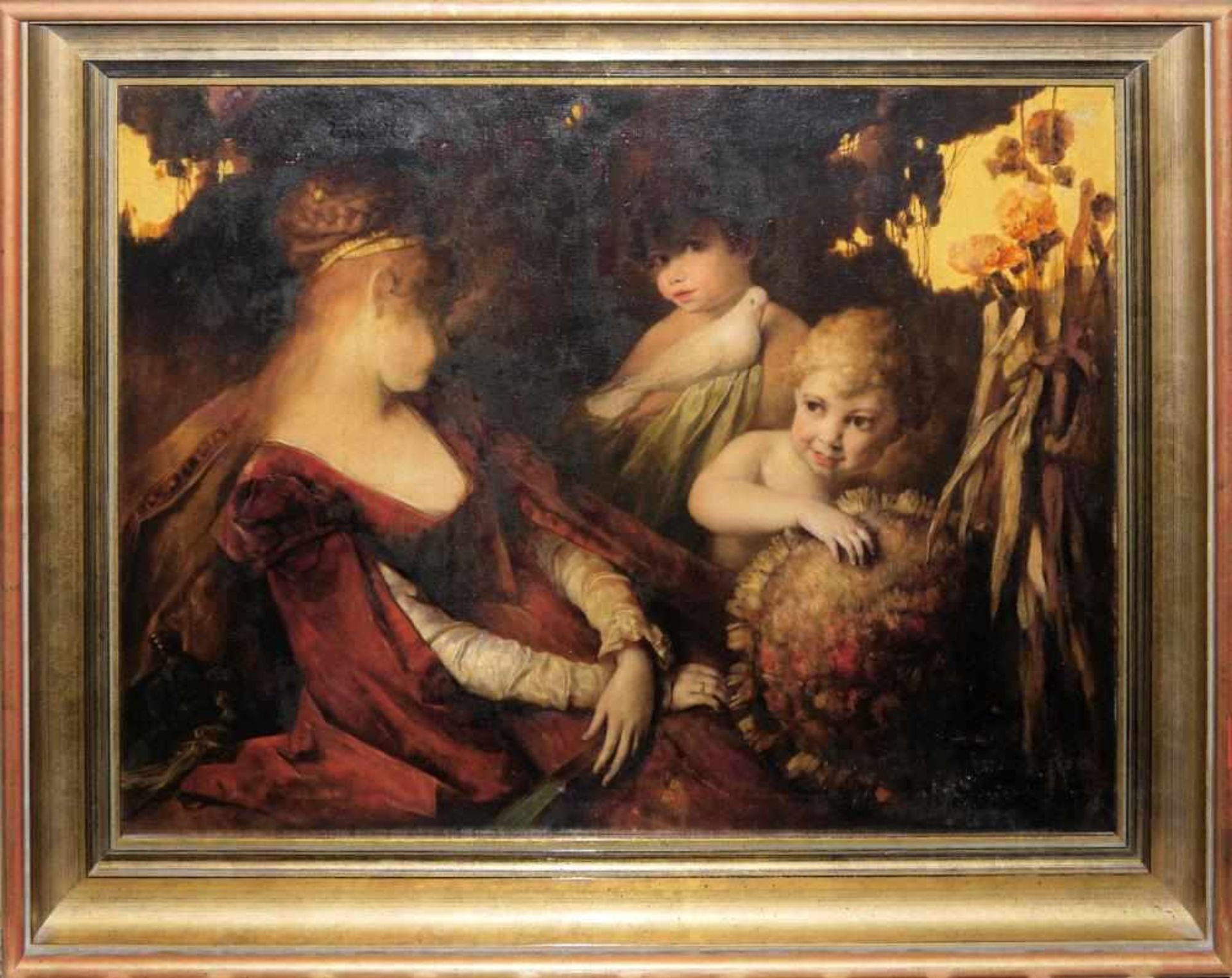 Heinrich Faust, Allegorie des Herbstes und der Vergänglichkeit, symbolistisches Ölgemälde,