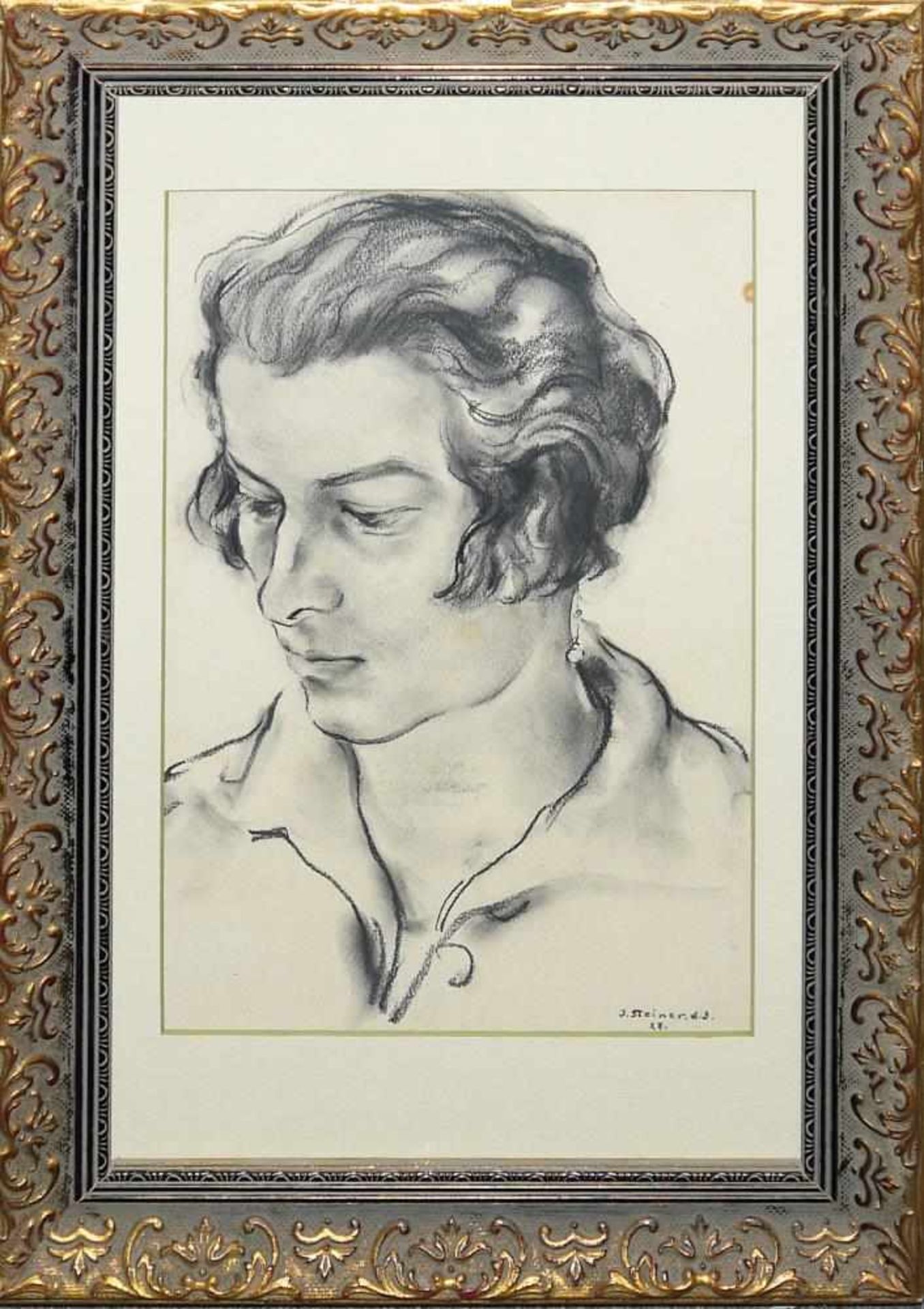 Josef Steiner, Zwei Frauenportraits u. „Meine Mutter“, Zeichnung u. 2 Radierungen,1927 u. 1923,