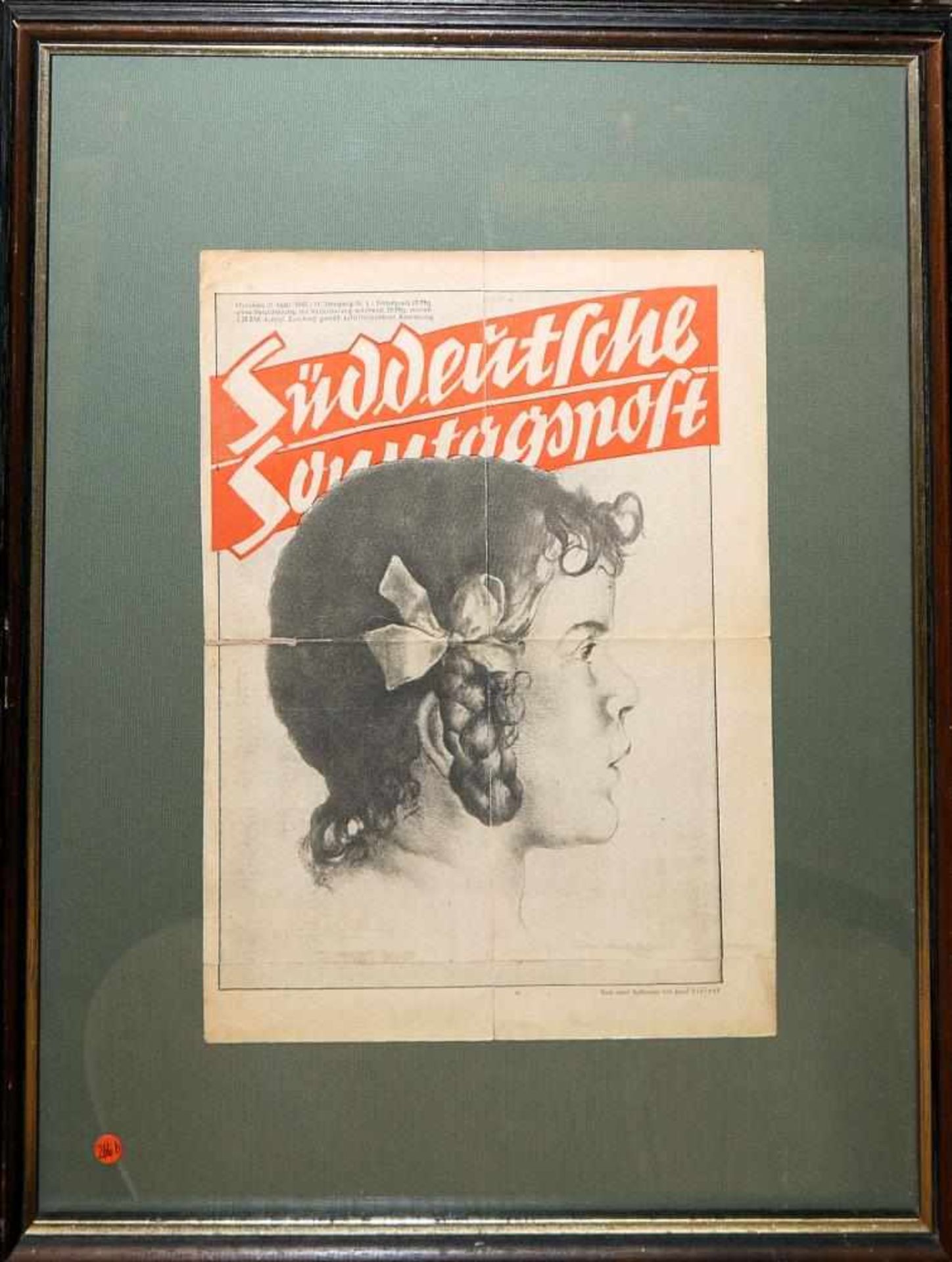 Josef Steiner, „Kinderköpfchen“, Radierung, gerahmt Josef Steiner, 1899 - 1977, Portrait eines - Bild 5 aus 6