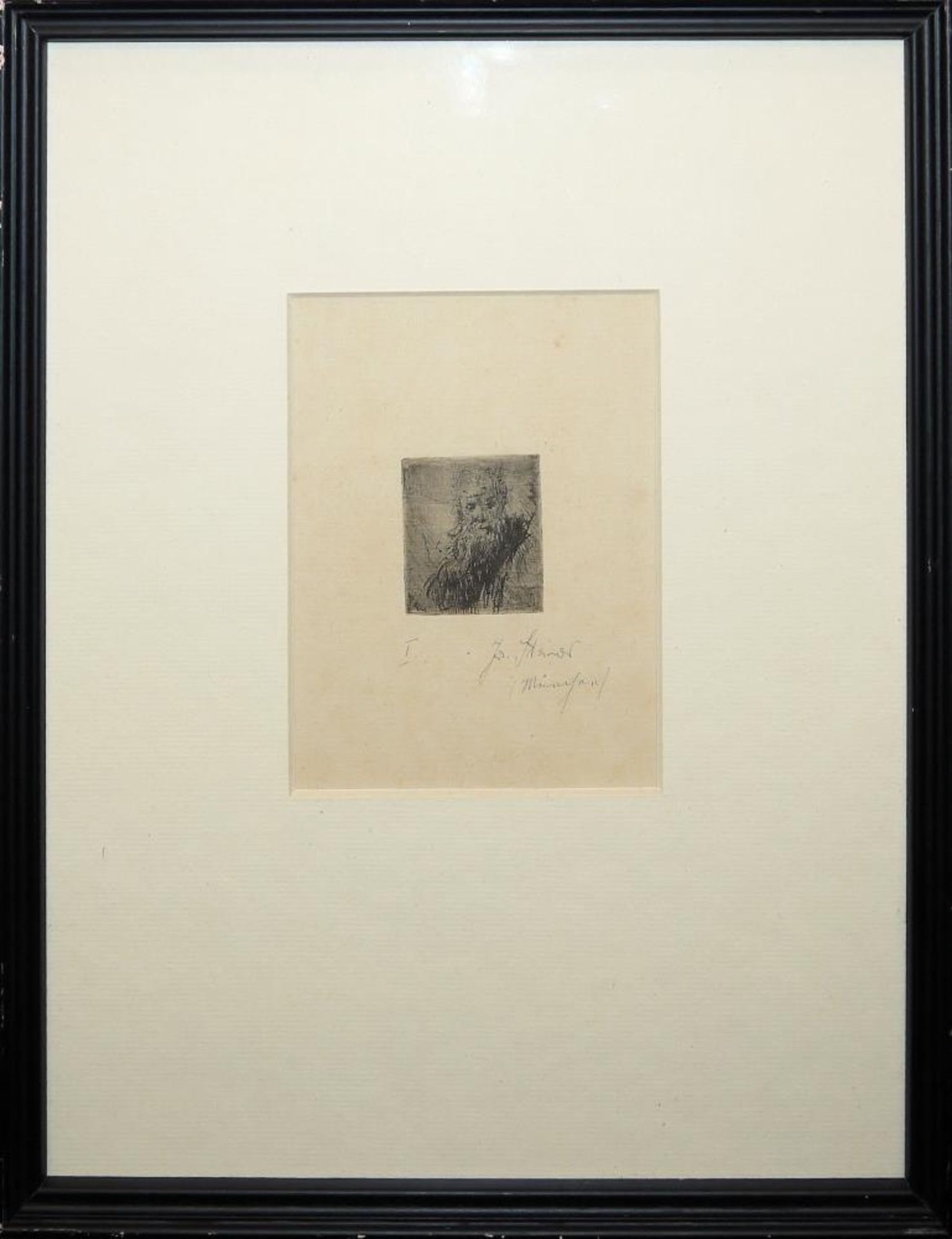 Josef Steiner, Zwei frühe Frauenportraits, „Trüglerin“ u. Portrait eines Fauns, 3 Radierung u. 1 - Bild 5 aus 6