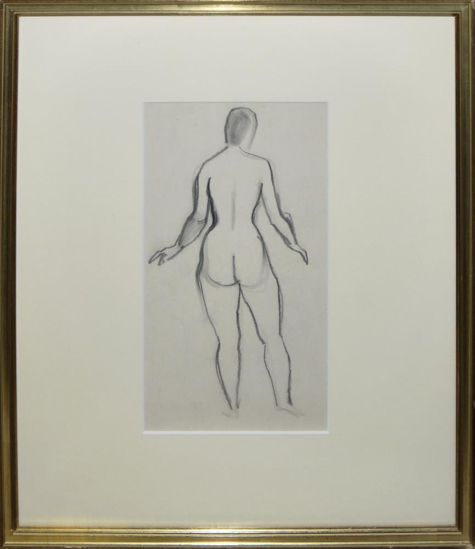 Josef Steiner, Fünf stehende Frauenakte, Zeichnungen um 1920/21, gerahmt Josef Steiner, 1899 – 1977, - Image 7 of 10