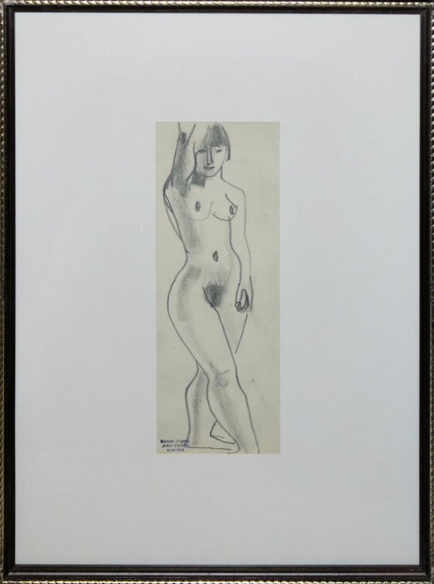 Josef Steiner, Fünf stehende Frauenakte, Zeichnungen um 1920/21, gerahmt Josef Steiner, 1899 – 1977, - Image 5 of 10
