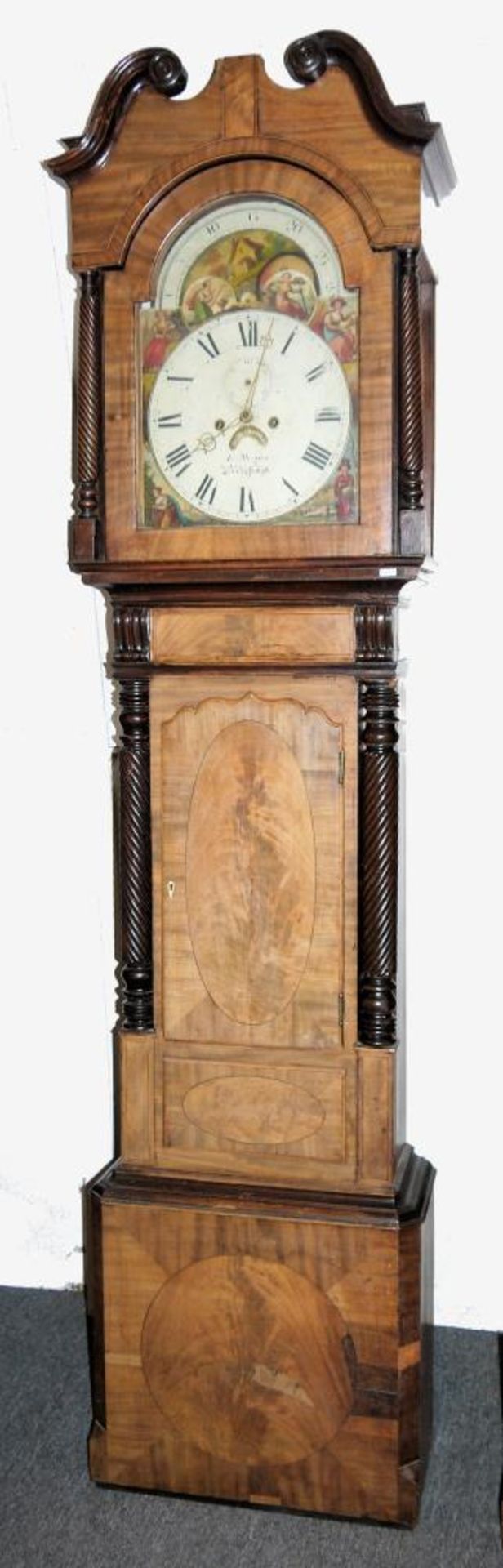 Standuhr von John Morgan, Aberystwyth um 1820/30 „Longcase clock“ des Uhrmachers John Morgen (