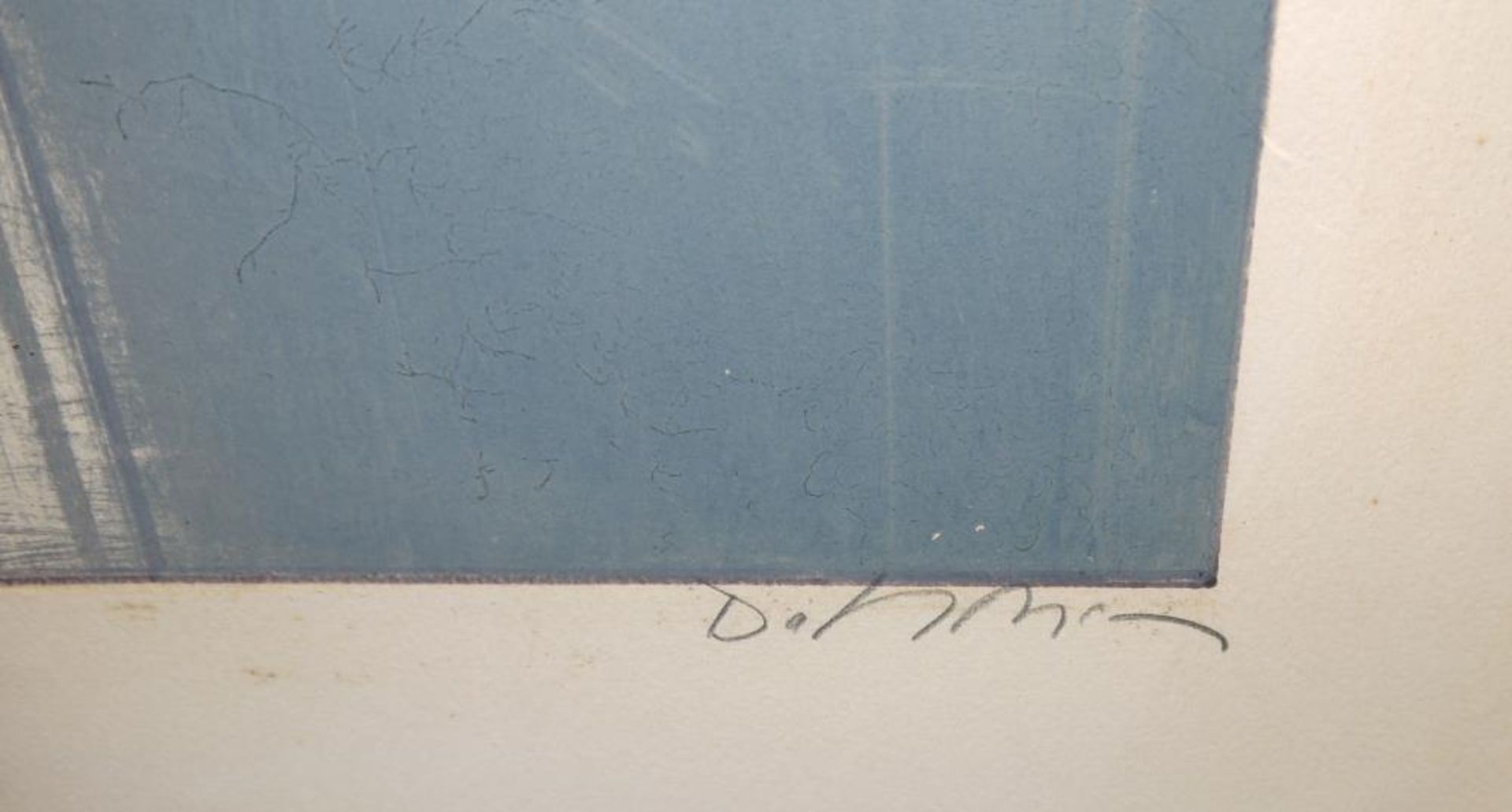 K.F. Dahmen, Abstakte Komposition, große signierte Aquatintaradierung, 1972, gerahmt Karl Fred - Image 2 of 2