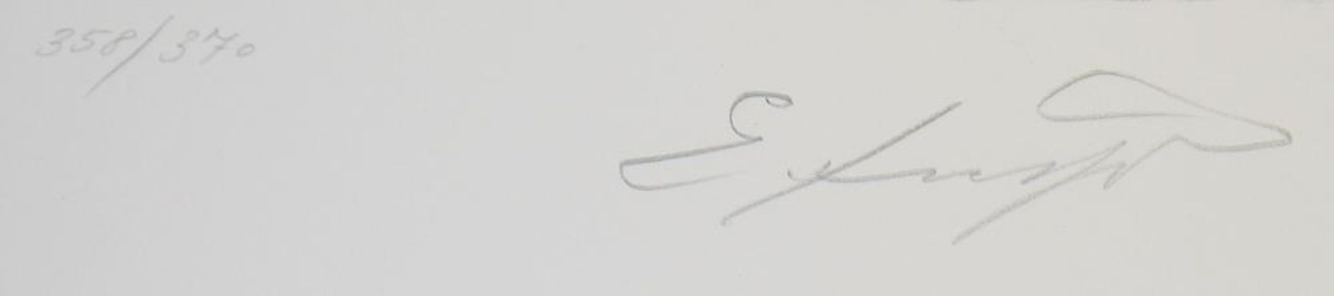 Ernst Fuchs, „Faßnacht II“, sign. Lithographie von 1990, o. Rahmen Ernst Fuchs, 1930-2015, - Image 2 of 2