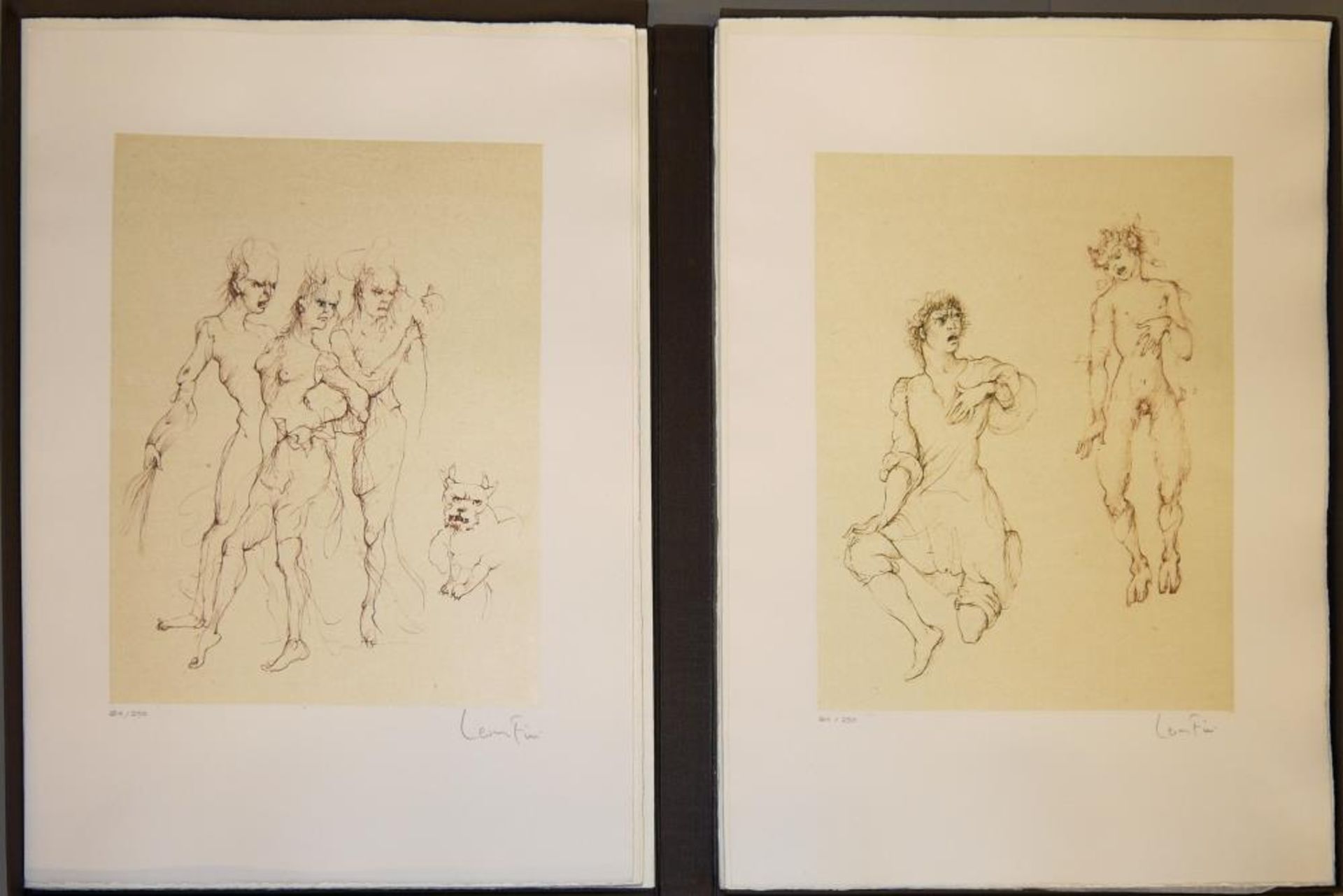 Leonor Fini, Mappe „Die Tragödie des Orpheus“ mit zehn Original-Radierungen, 1982 Leonor Fini, - Image 3 of 3